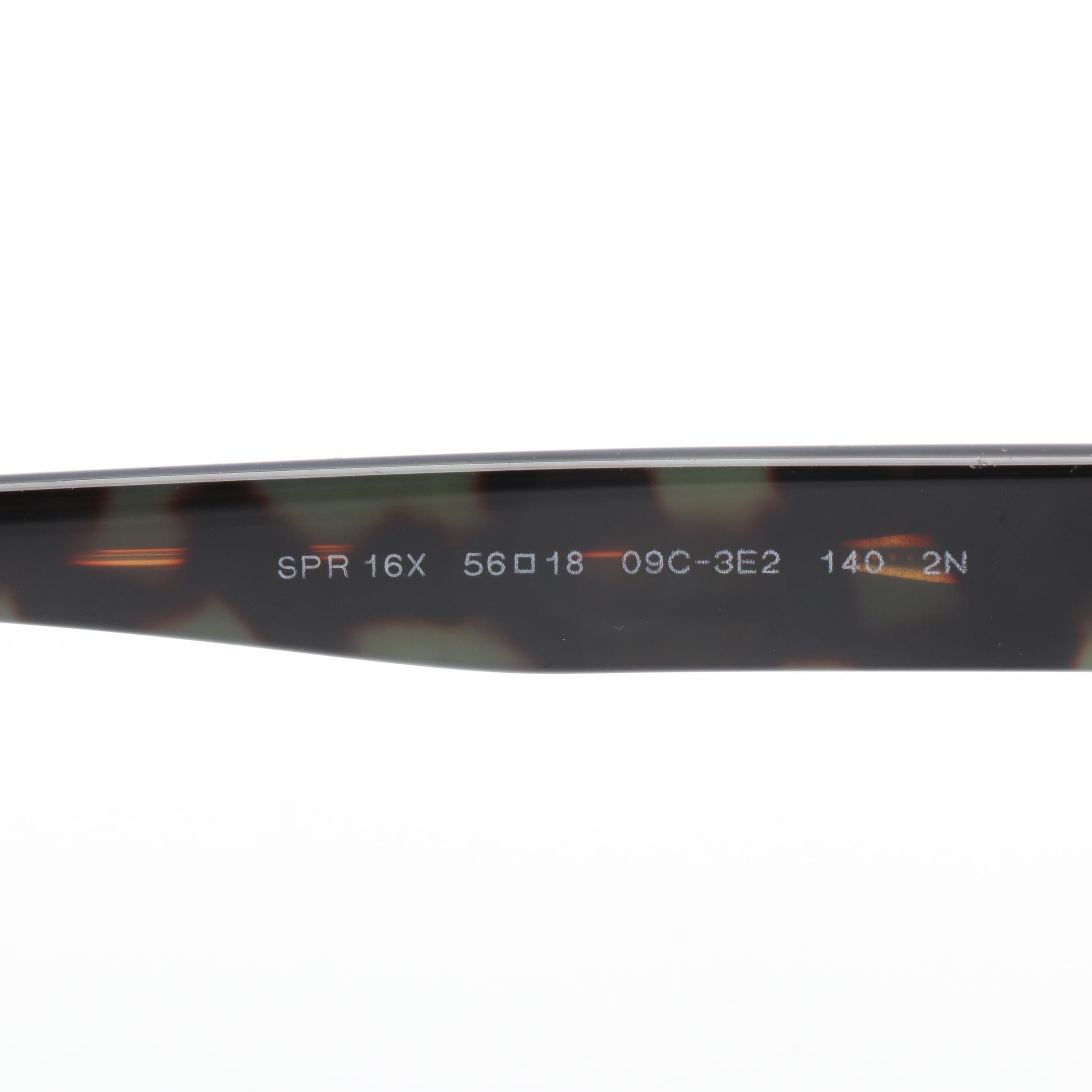 Prada SPR16X Blue Sunglasses with Case and Box