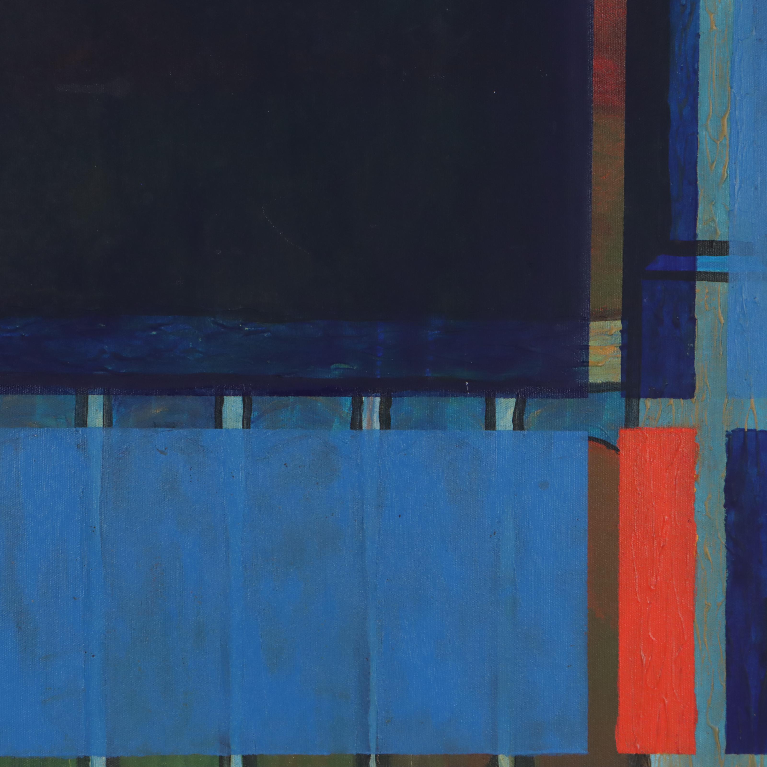 Abstract Geometric Acrylic Painting