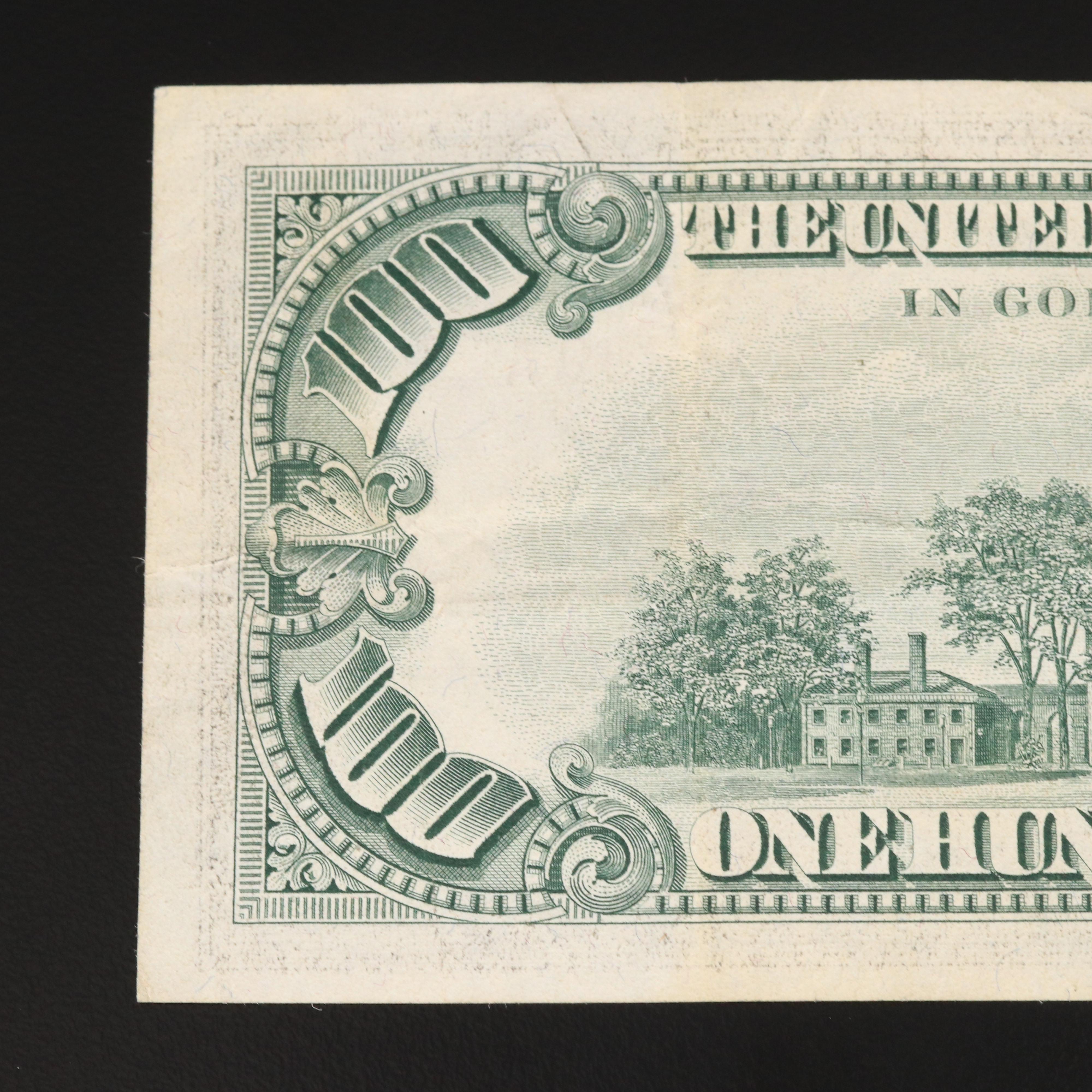 Series of 1966 $100 United States Currency Note