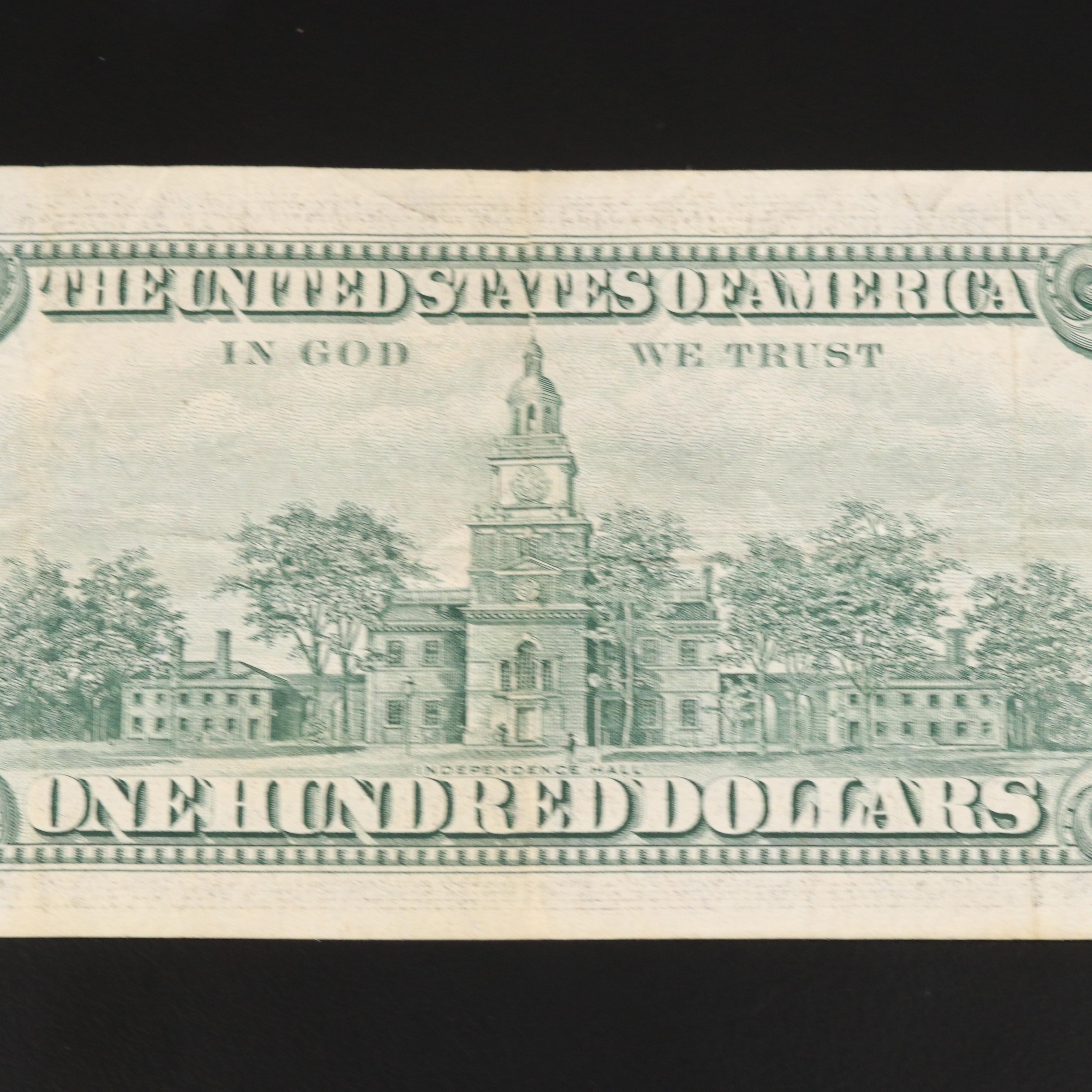 Series of 1966 $100 United States Currency Note