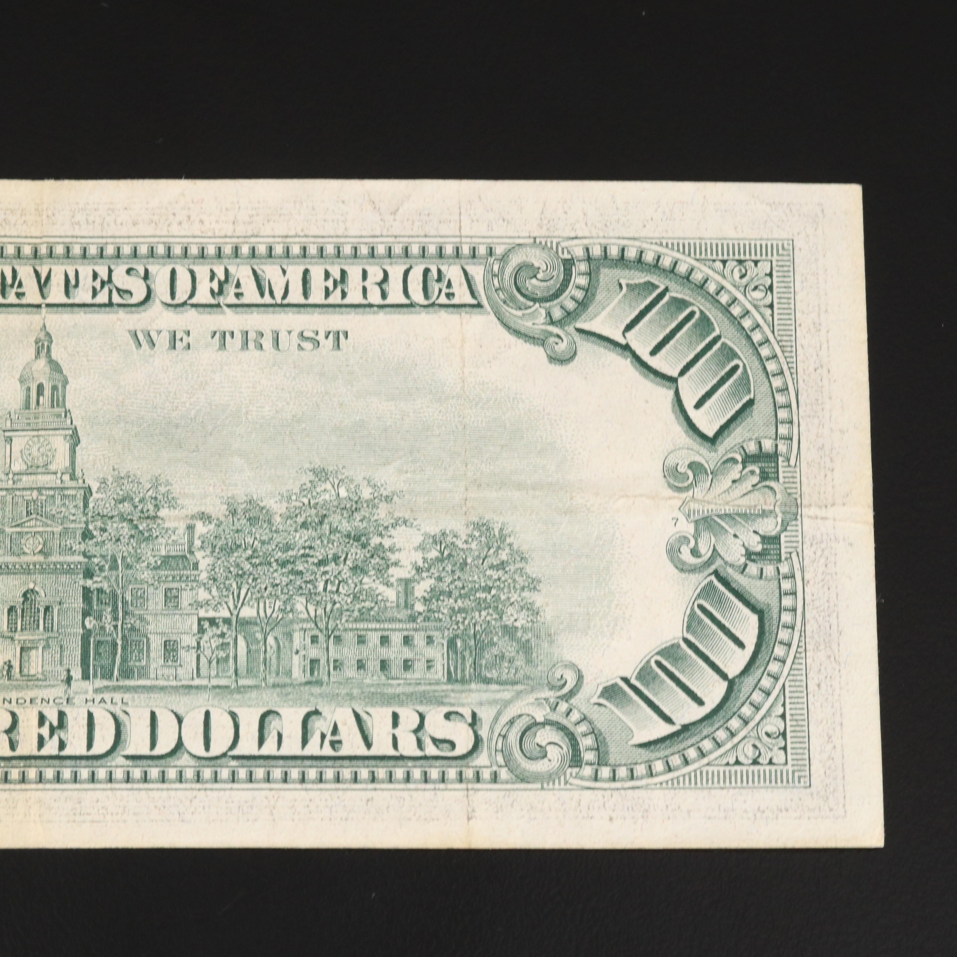 Series of 1966 $100 United States Currency Note