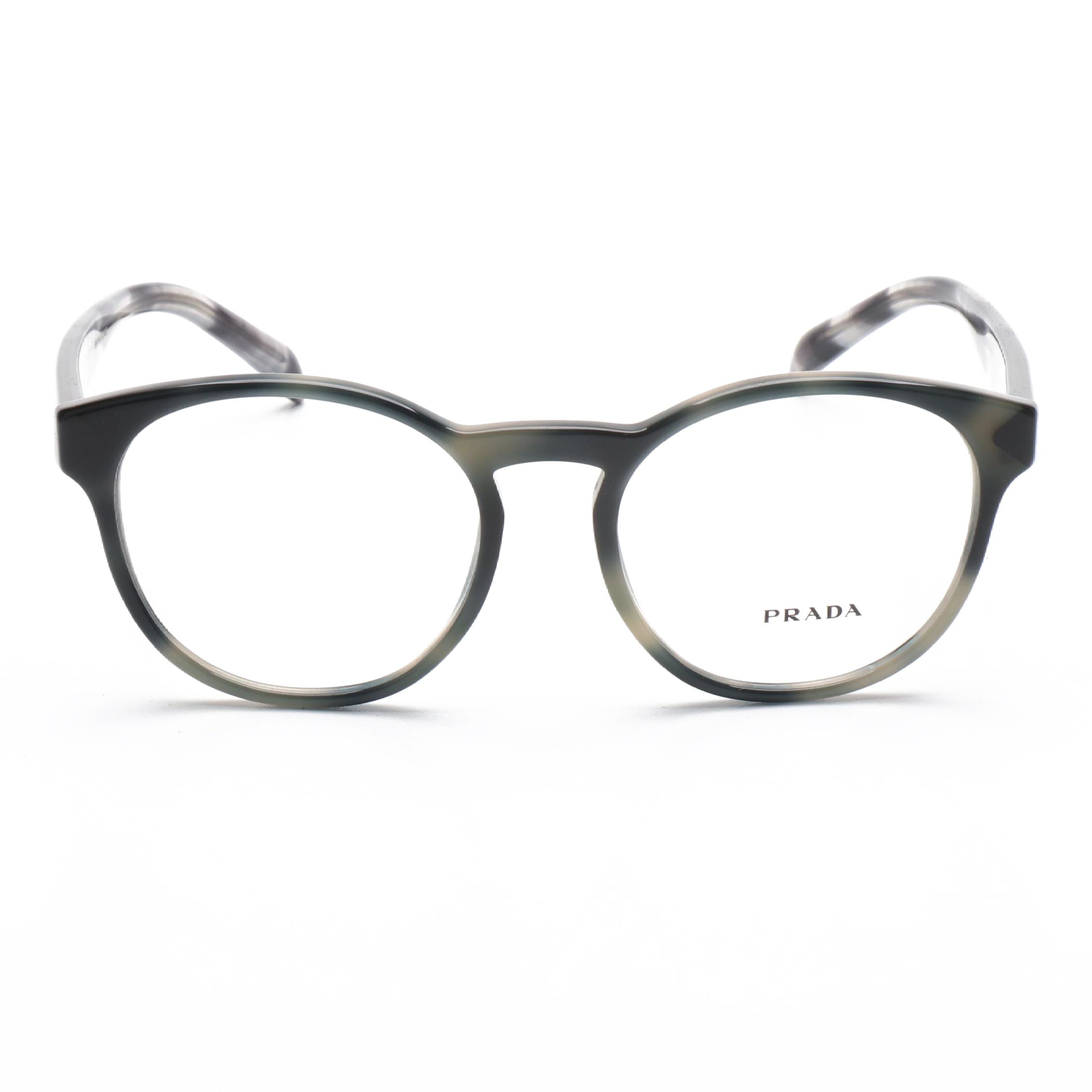 Prada VPR16T Grey Havana Eyeglass Frames with Case and Box