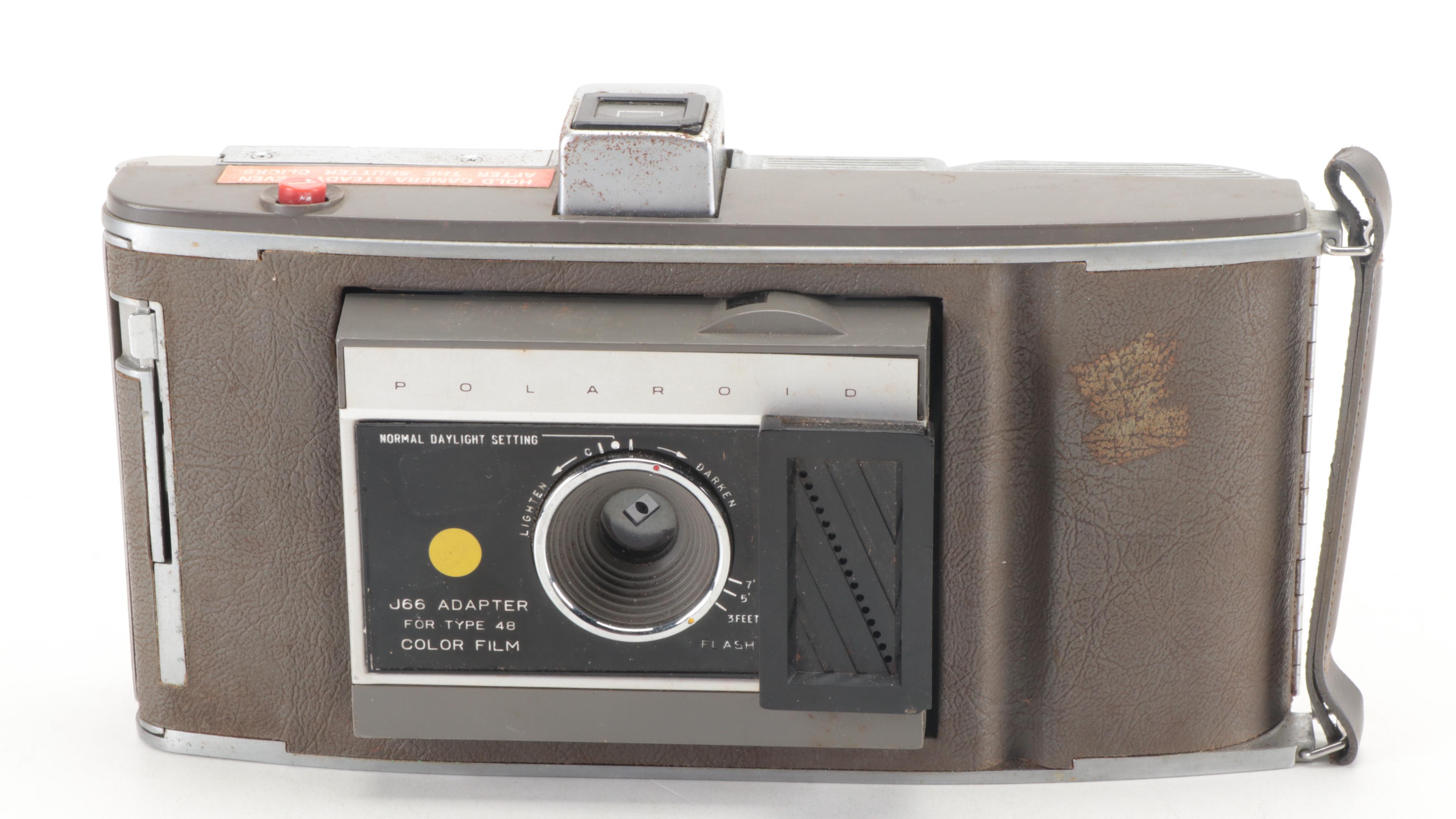 Kodak Six-16 Brownie Camera with Polaroid Model J66 Land Camera