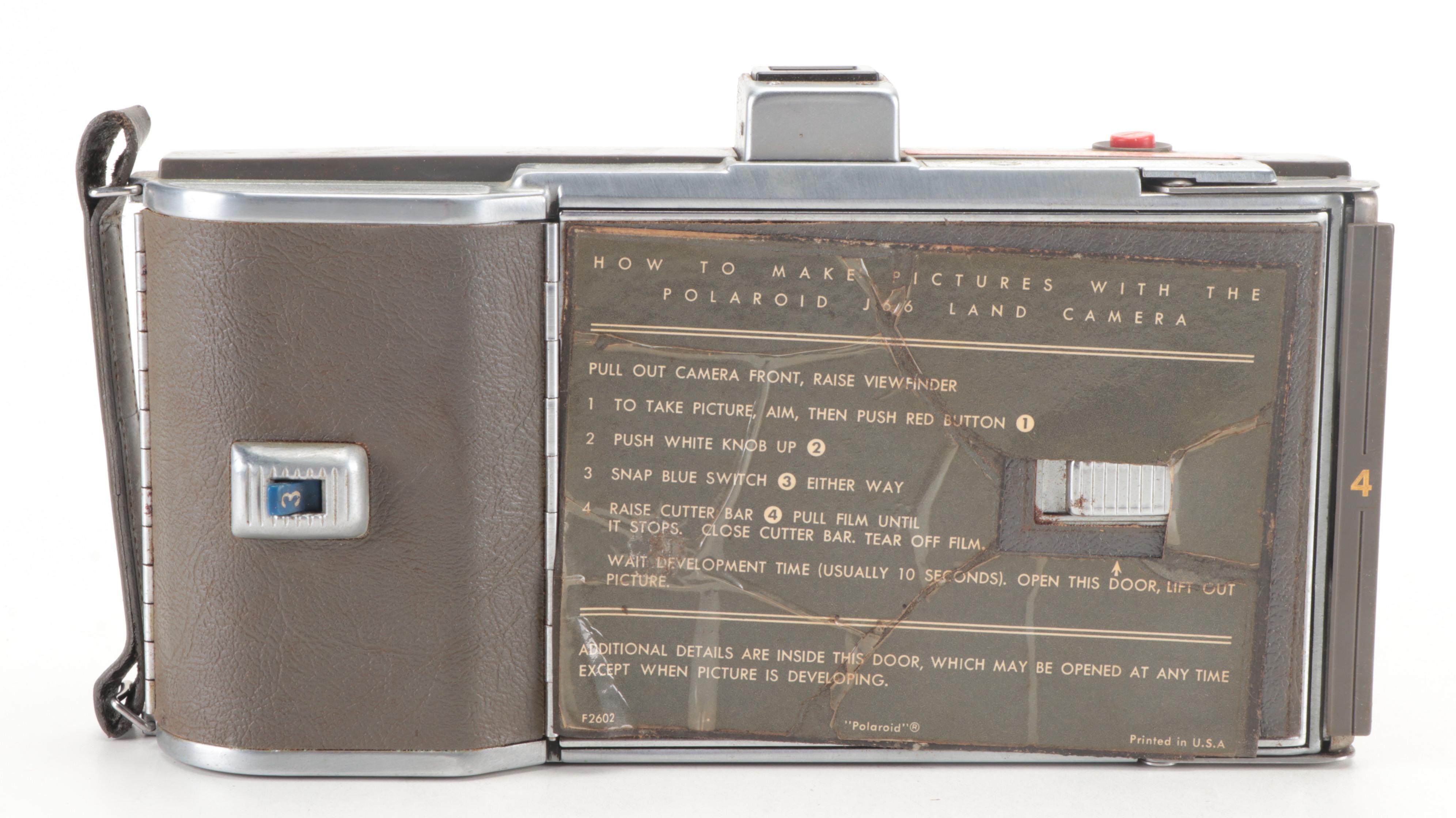 Kodak Six-16 Brownie Camera with Polaroid Model J66 Land Camera