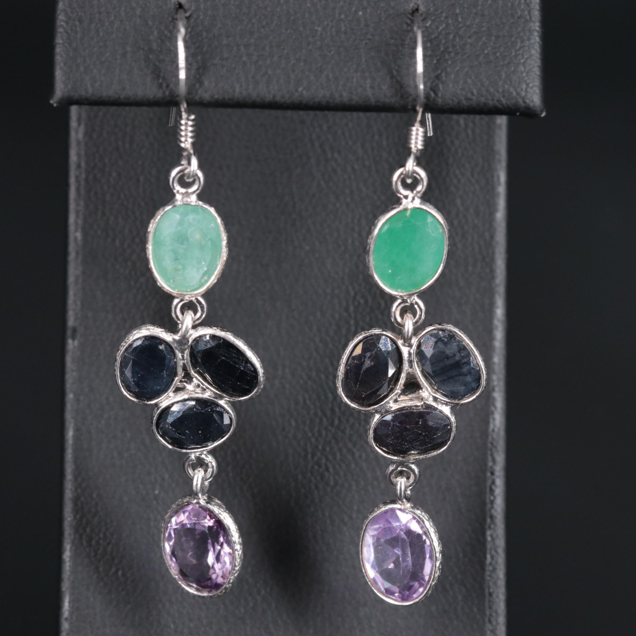 Sterling Silver Gemstone Earrings