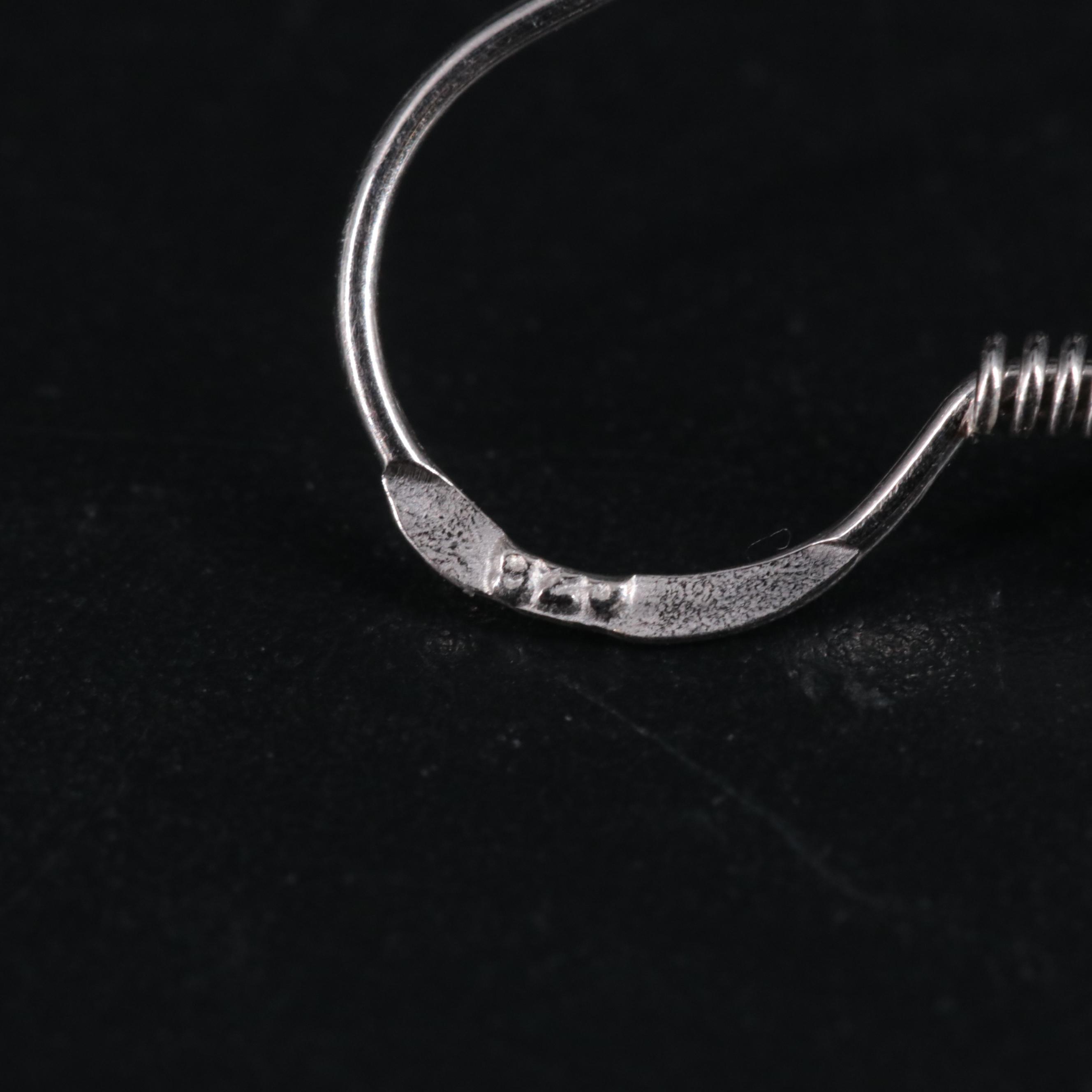 Sterling Silver Gemstone Earrings