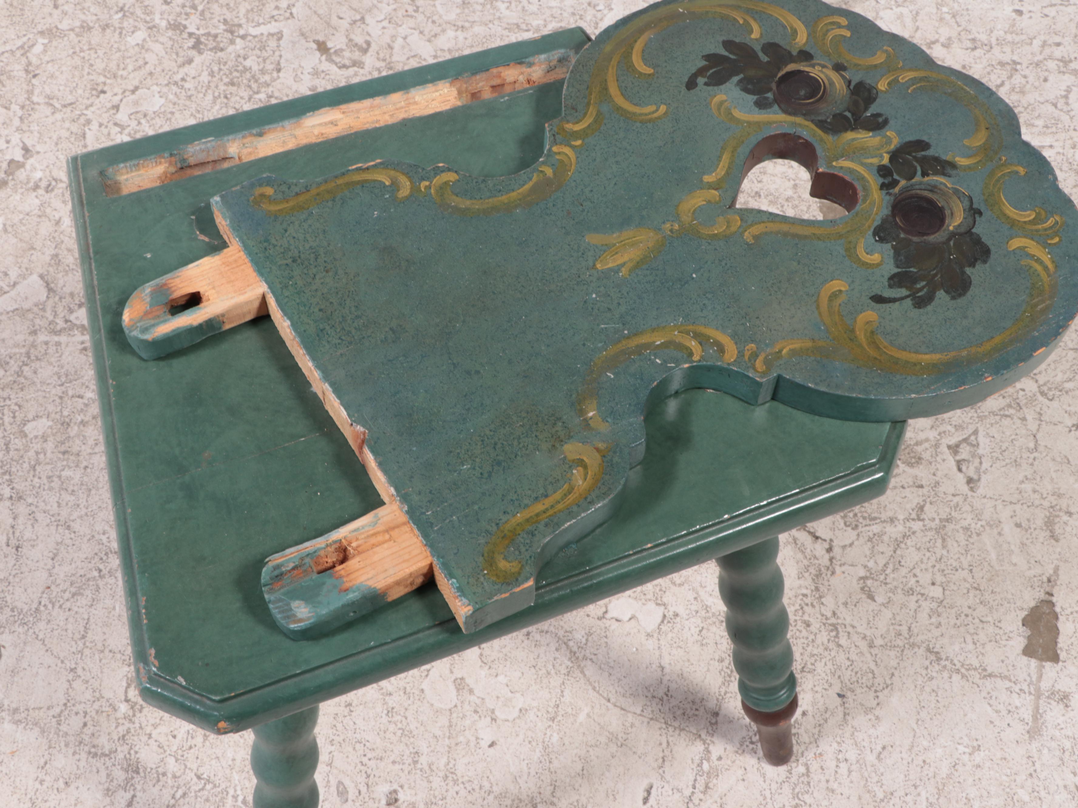 Central European Paint-Decorated Dining Set, 19th Century