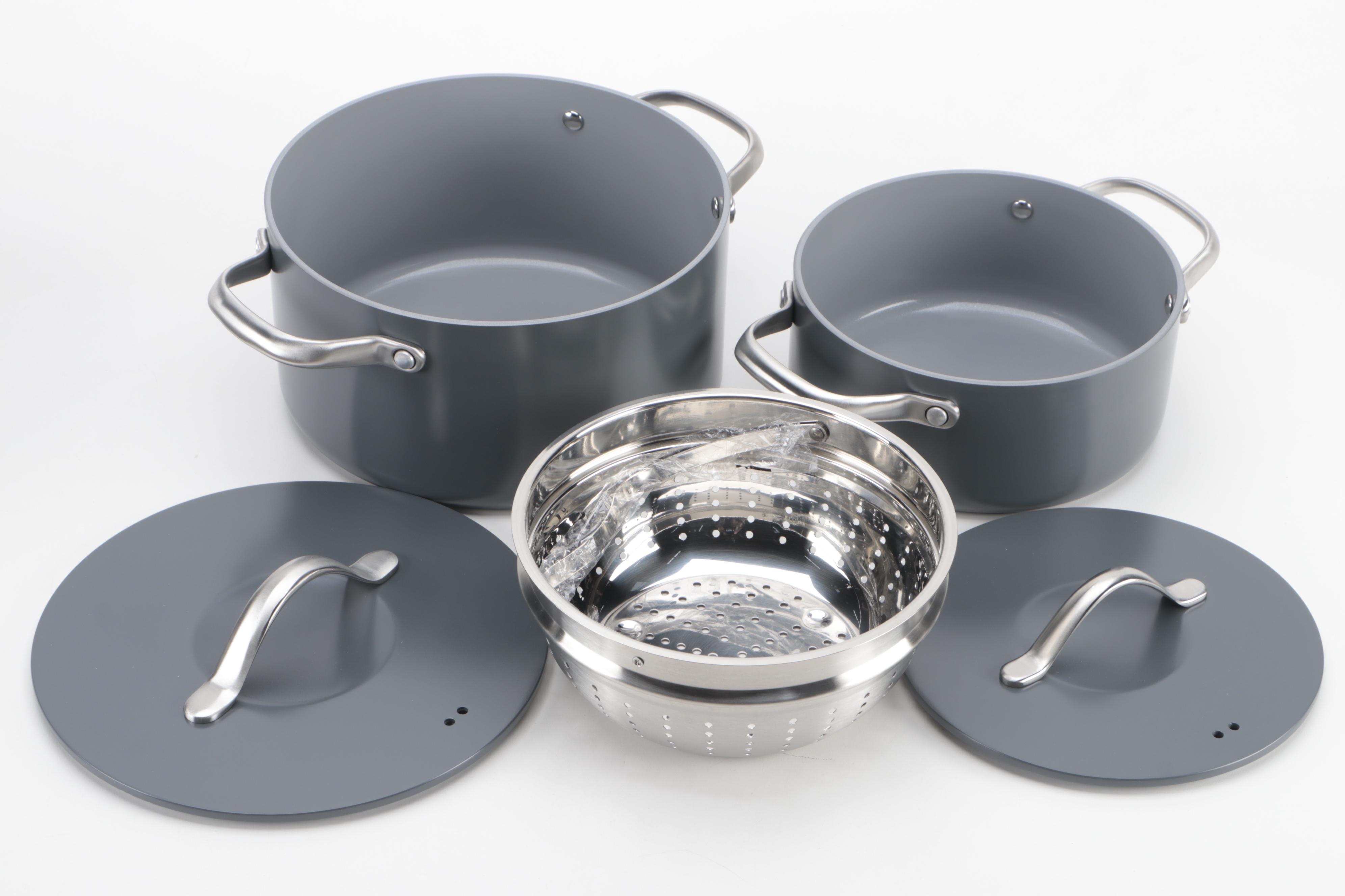 Member's Mark 11-Piece Non-Stick Ceramic Cookware Set in Gray