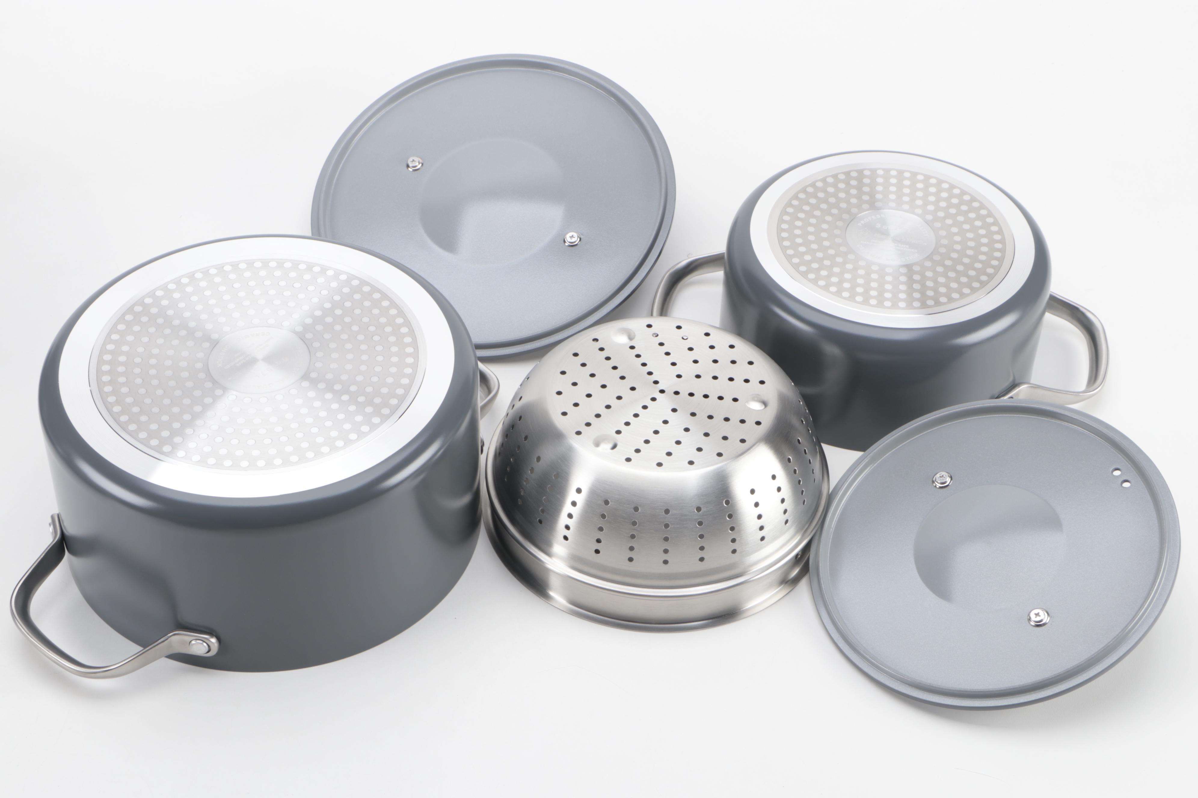 Member's Mark 11-Piece Non-Stick Ceramic Cookware Set in Gray