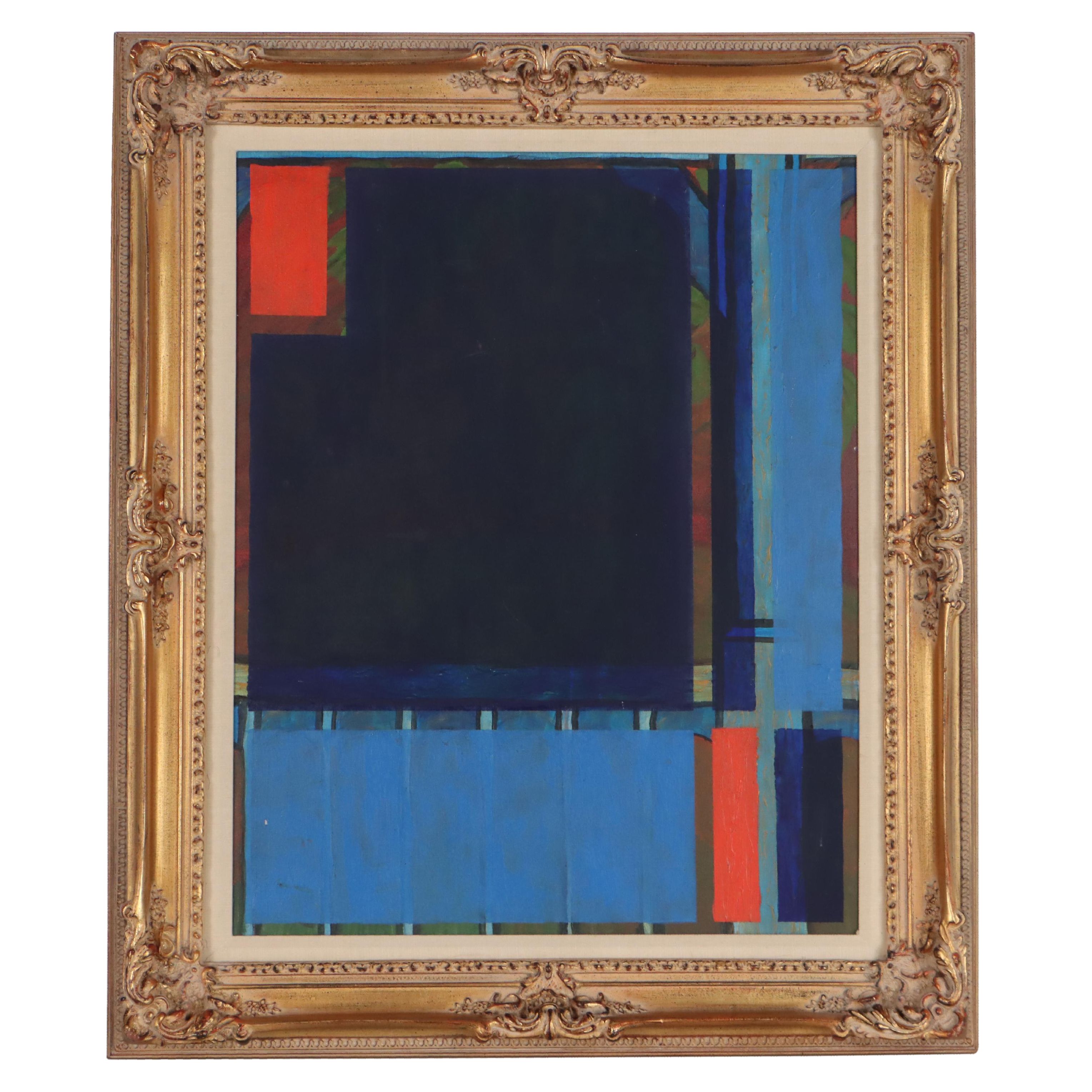 Abstract Geometric Acrylic Painting