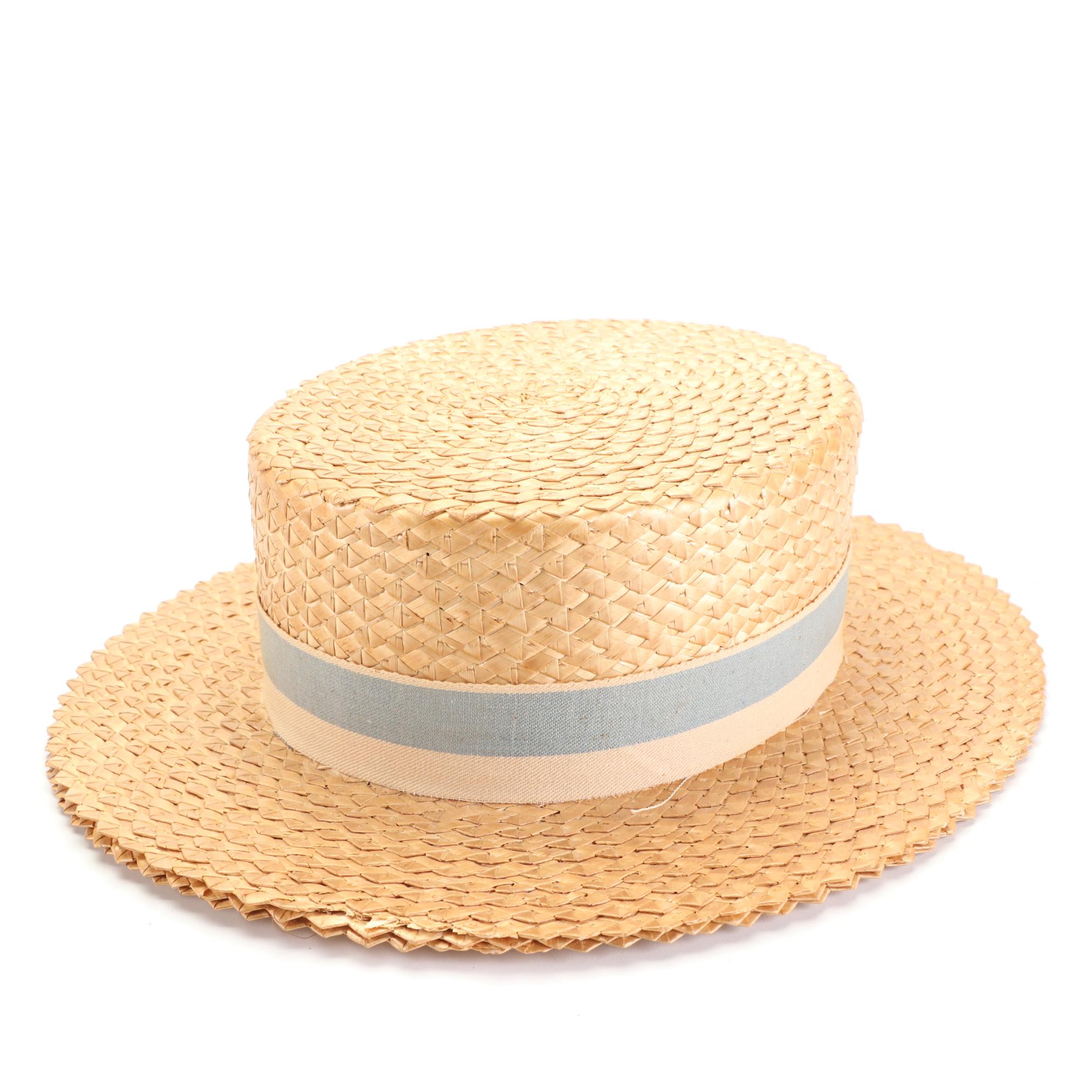 Straw Boaters with Wool Felt Bowler and Western Hats