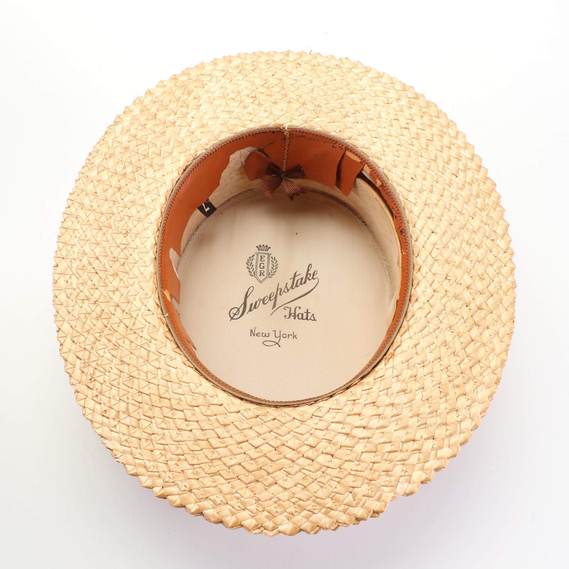 Straw Boaters with Wool Felt Bowler and Western Hats