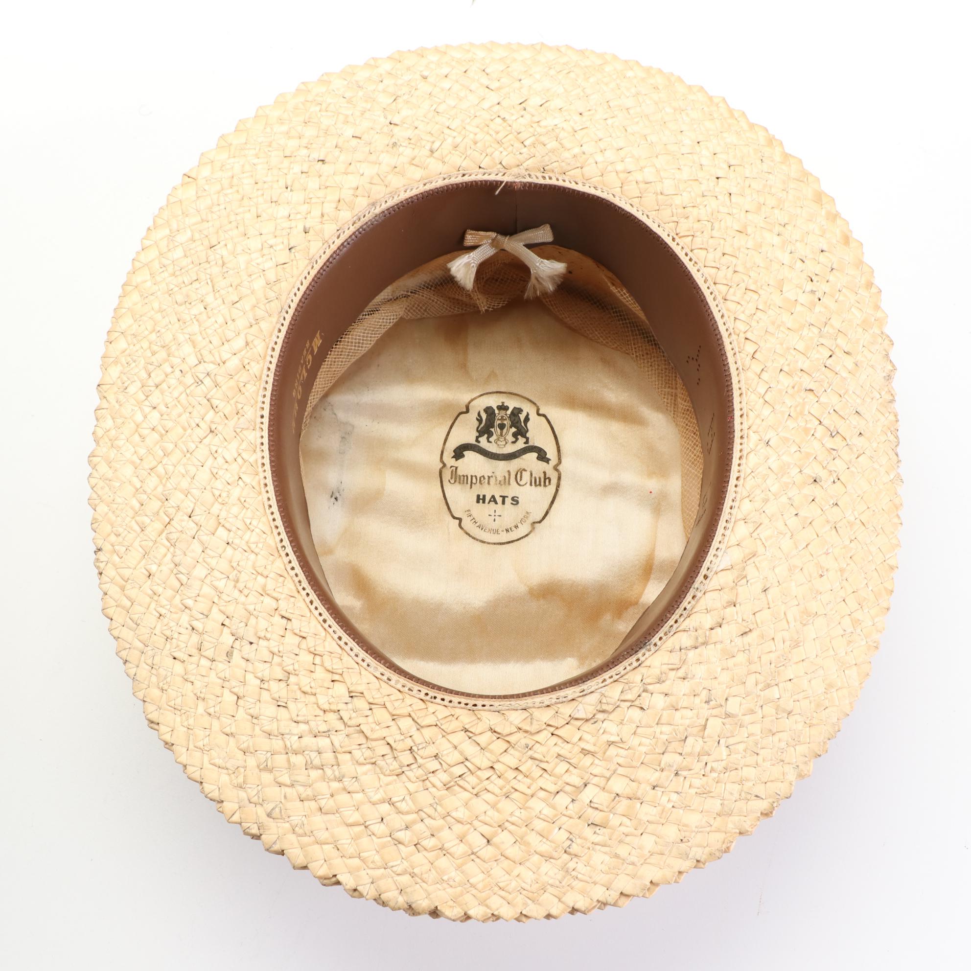 Straw Boaters with Wool Felt Bowler and Western Hats