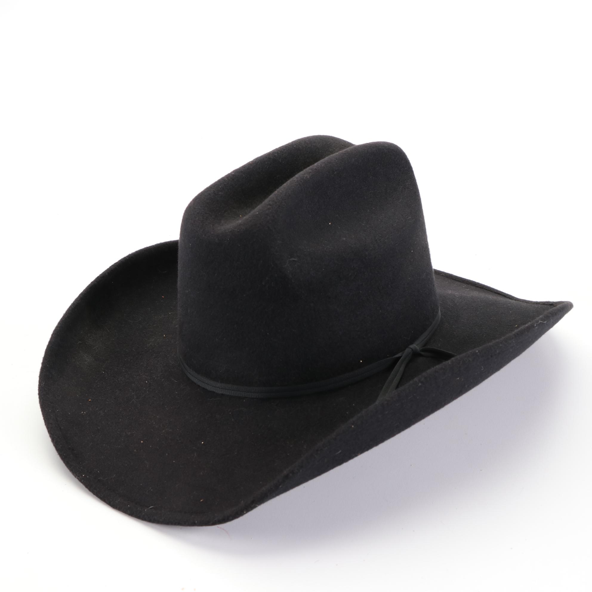 Straw Boaters with Wool Felt Bowler and Western Hats