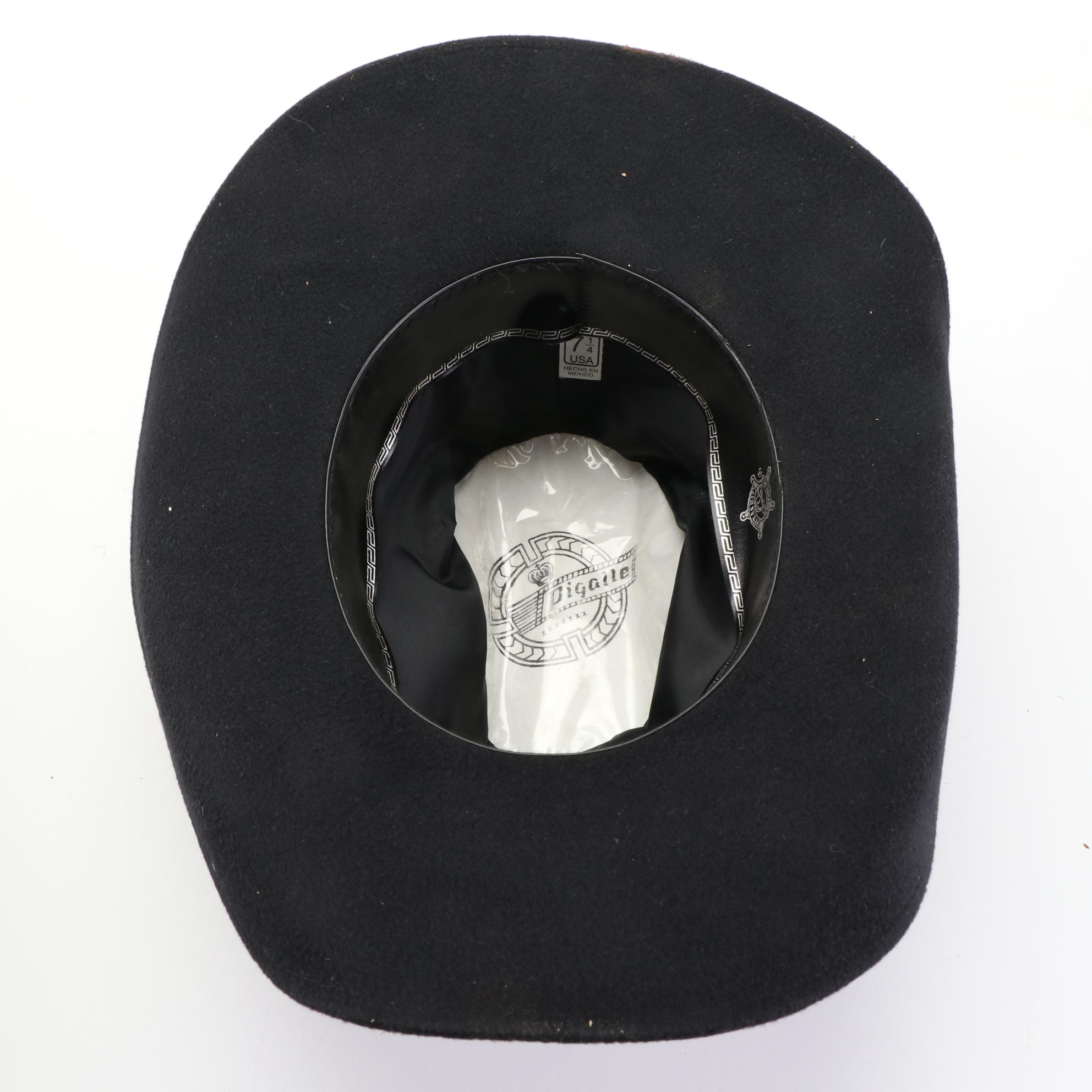 Straw Boaters with Wool Felt Bowler and Western Hats