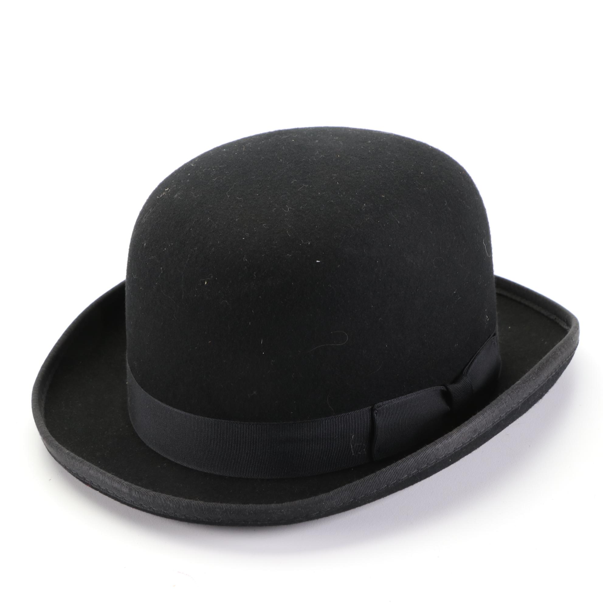 Straw Boaters with Wool Felt Bowler and Western Hats