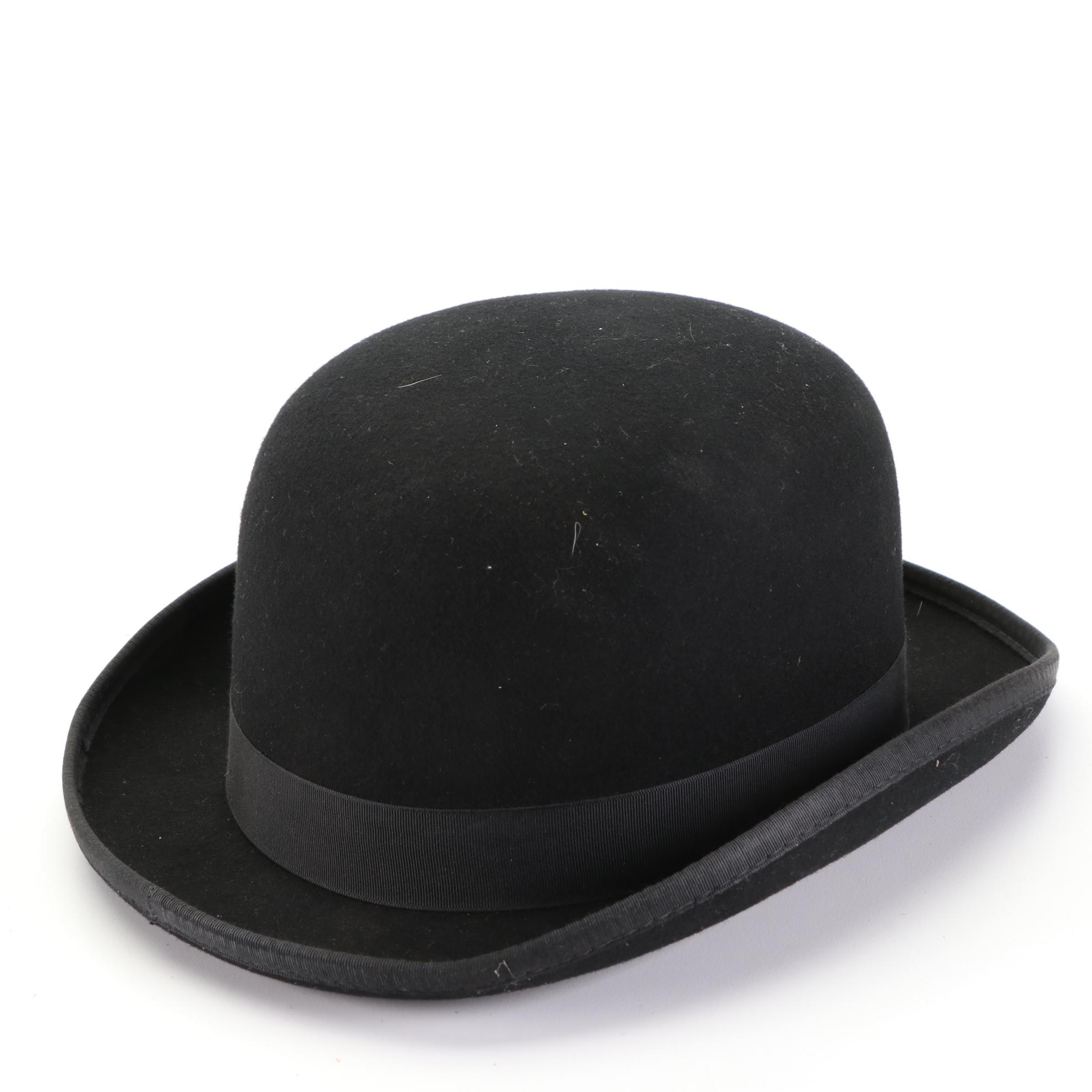 Straw Boaters with Wool Felt Bowler and Western Hats