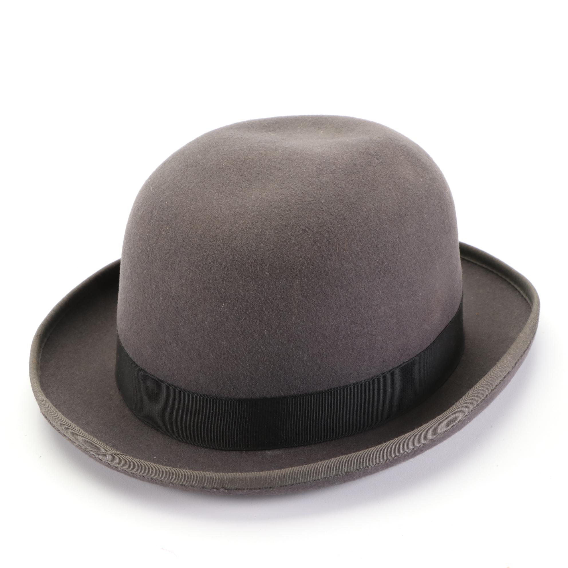 Straw Boaters with Wool Felt Bowler and Western Hats