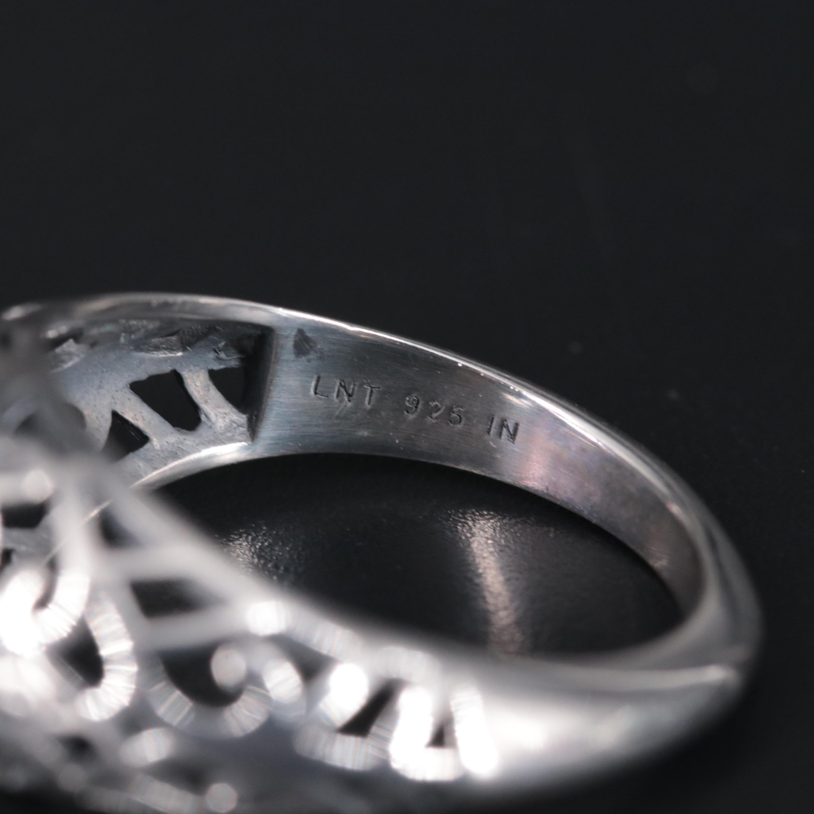 Sterling Silver Sapphire Ring