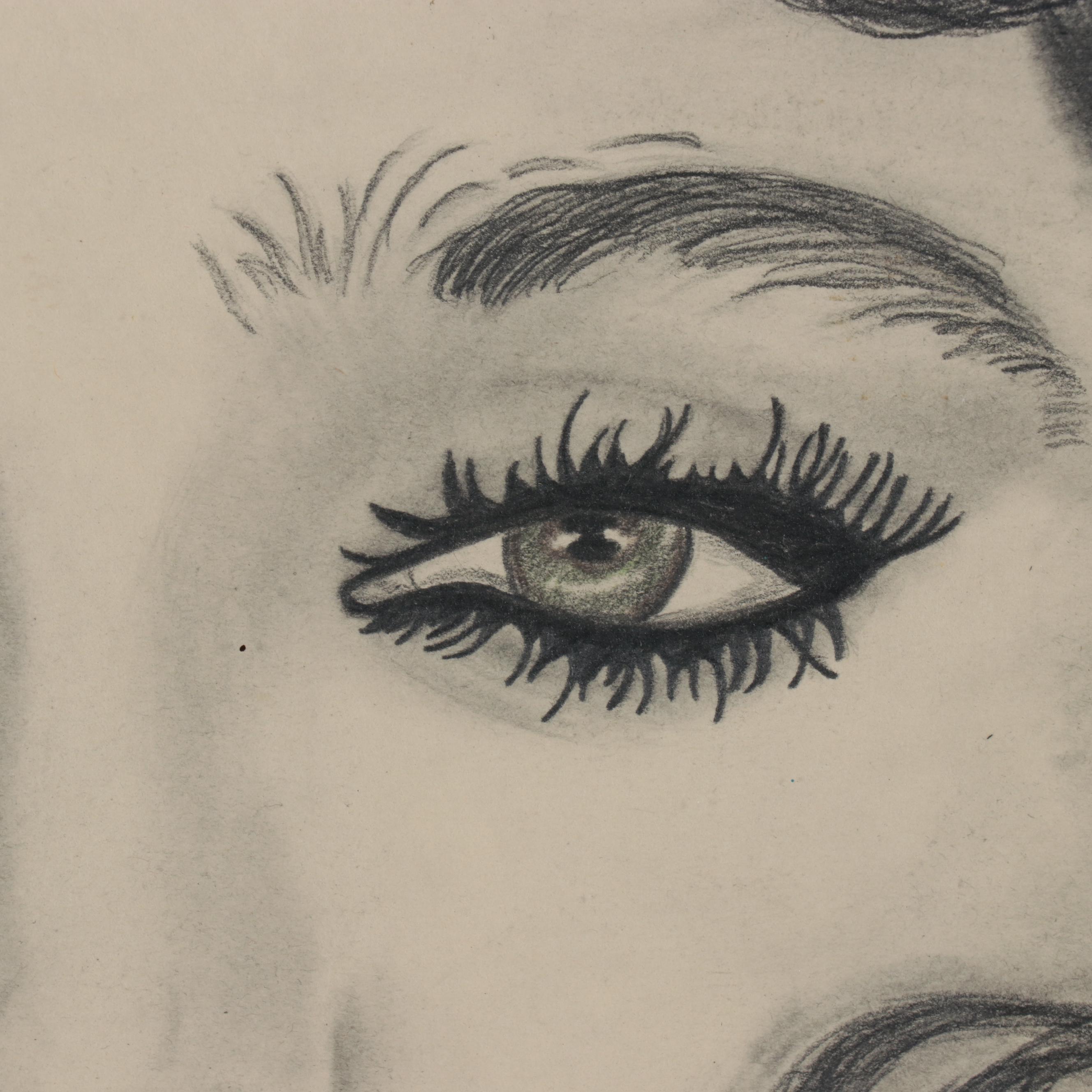 Portrait Pencil Drawing of Madonna