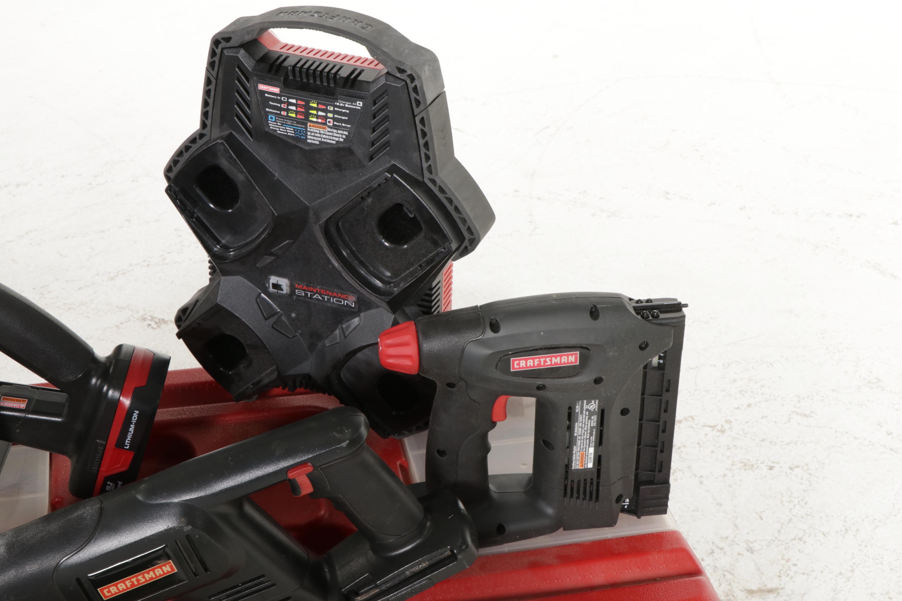 Craftsman 19.2V Battery Powered Hand Tool Set with Wheeled Tote