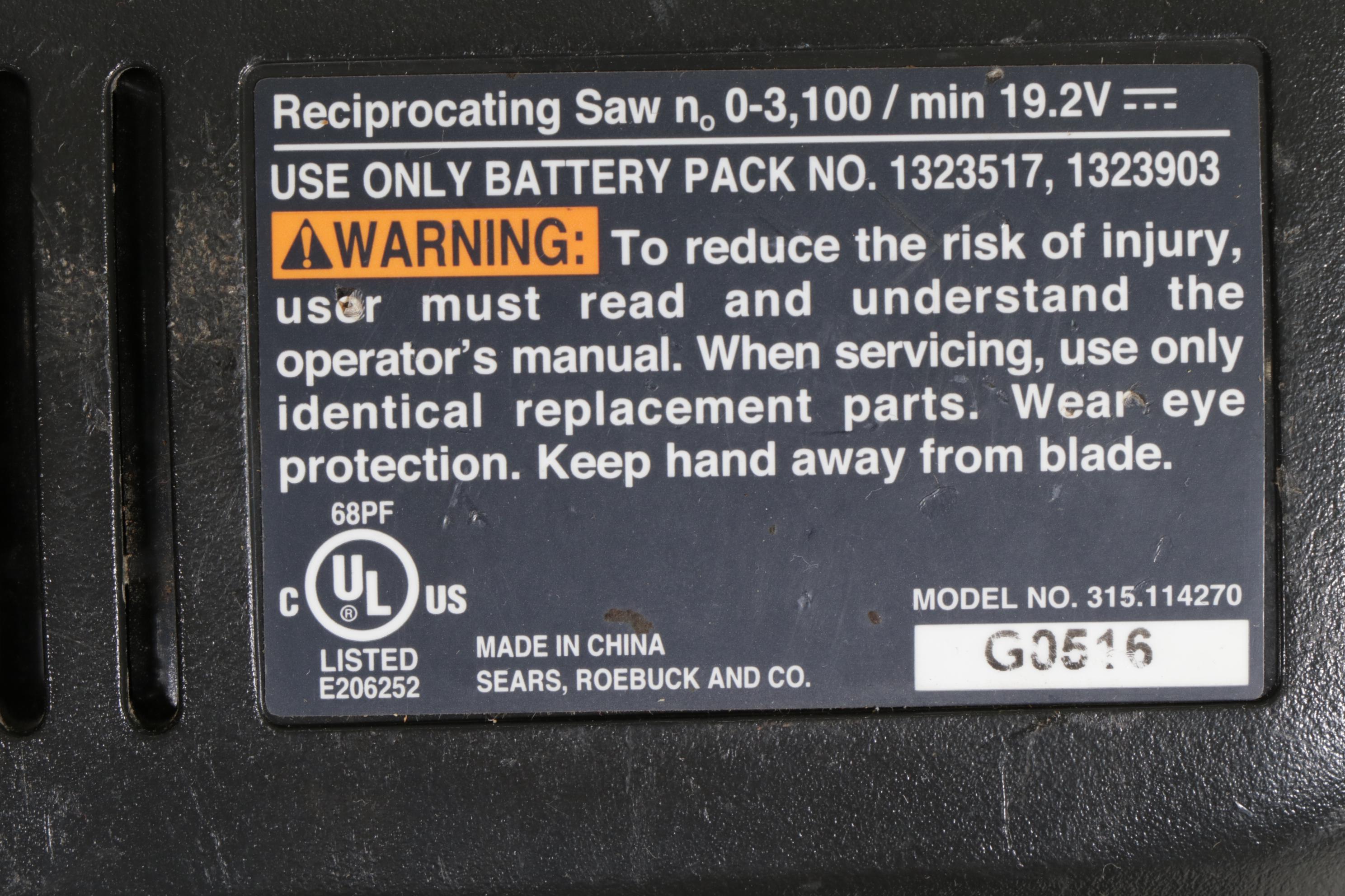 Craftsman 19.2V Battery Powered Hand Tool Set with Wheeled Tote