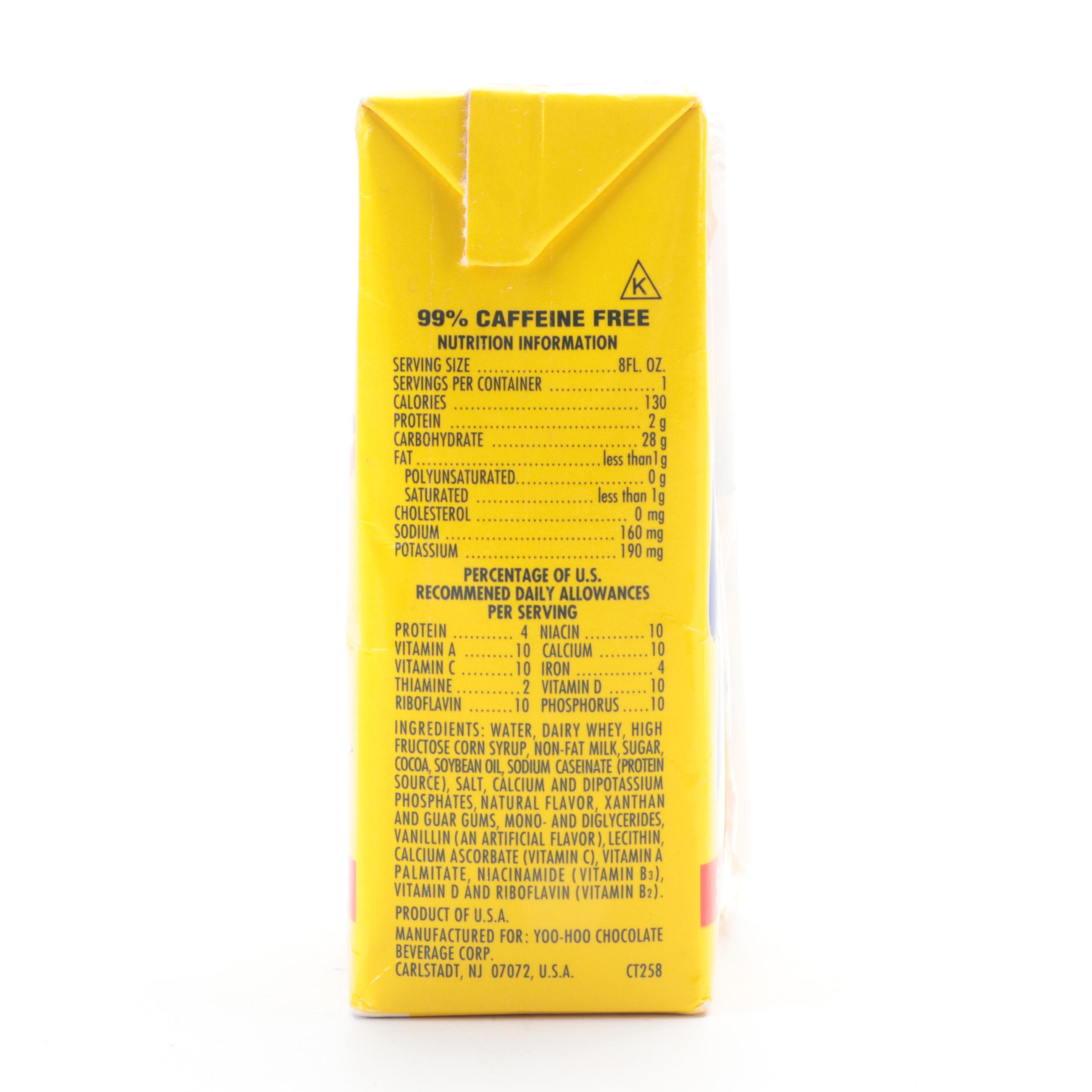 New York Yankees Yogi Berra Signed Yoo-Hoo Chocolate Drink Carton, Baseball Card