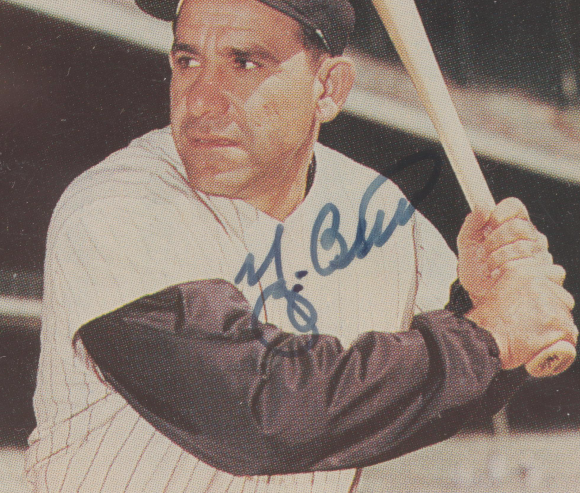New York Yankees Yogi Berra Signed Yoo-Hoo Chocolate Drink Carton, Baseball Card