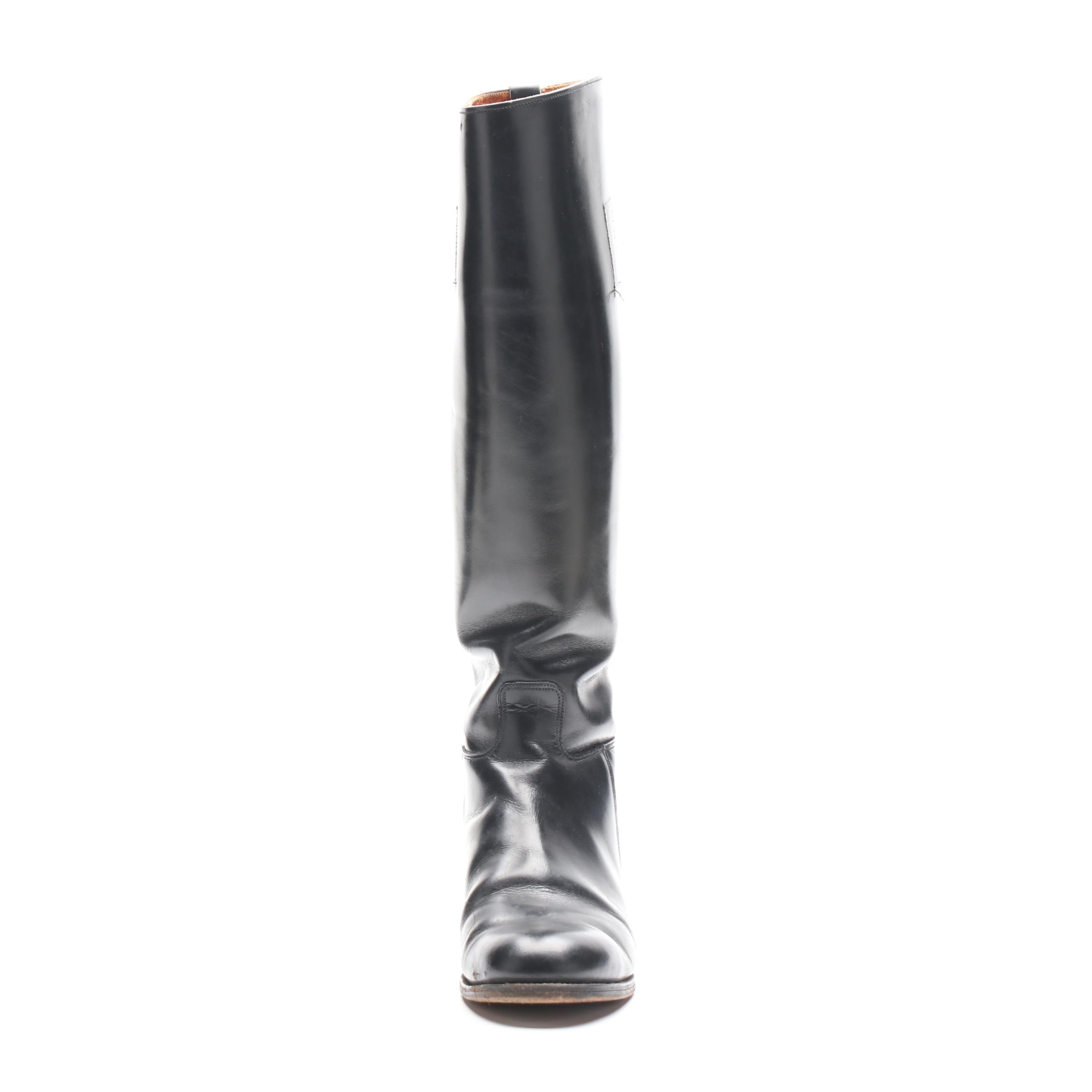 Elan and Marlborough Riding Boots in Black Leather