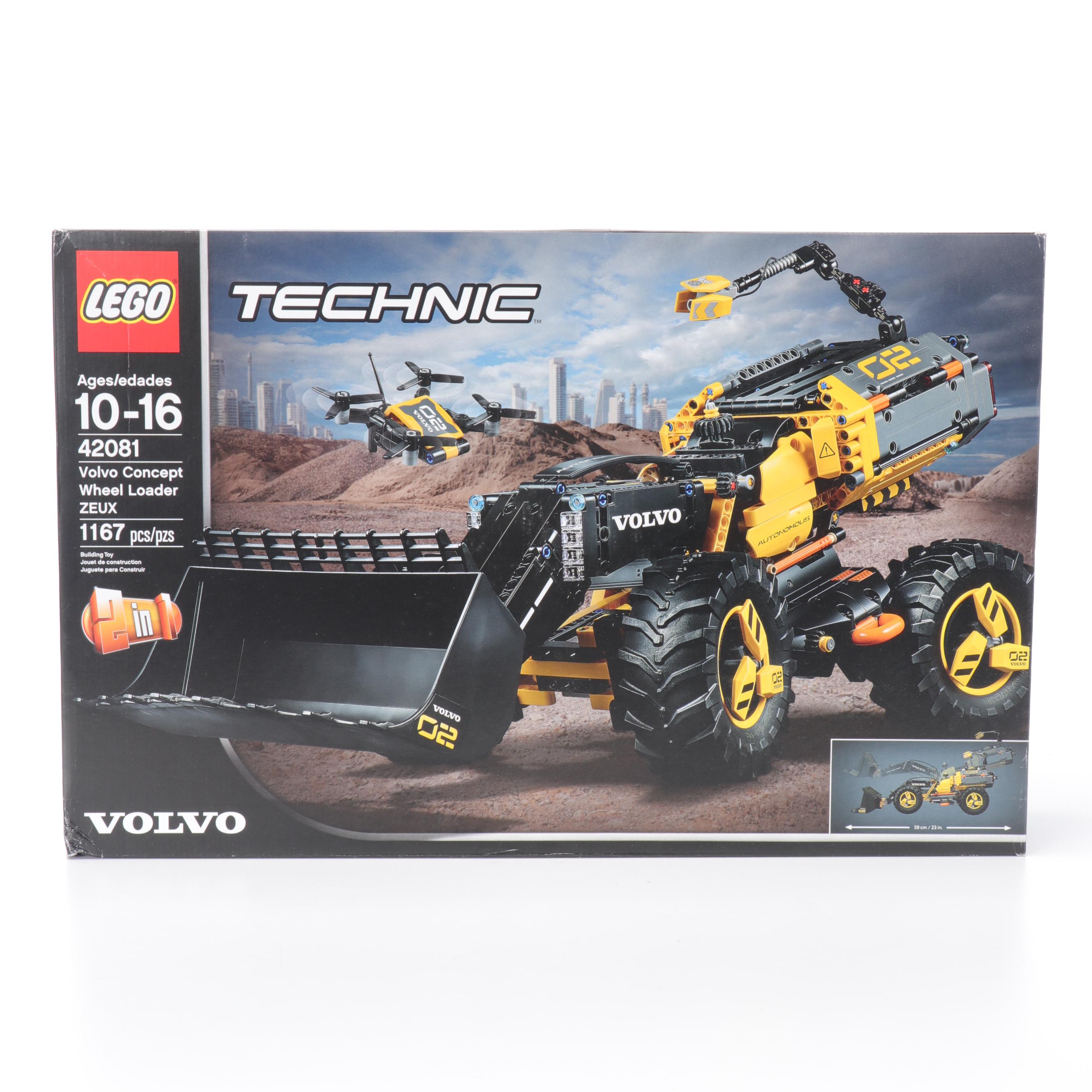 LEGO Technic Volvo Concept Wheel Loader with Drone Building Toy Set