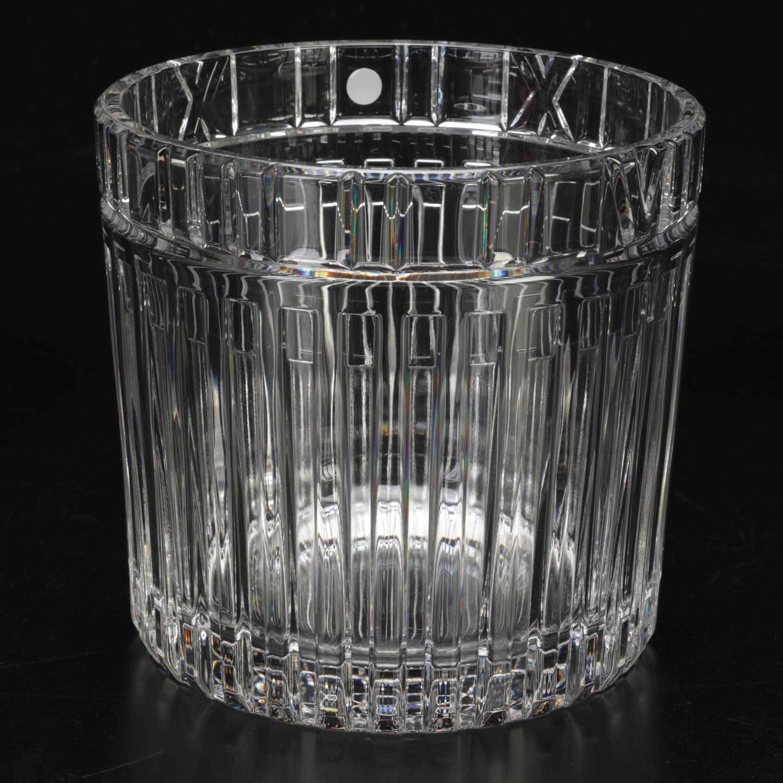 Tiffany & Co "Atlas" Crystal Champagne Bucket