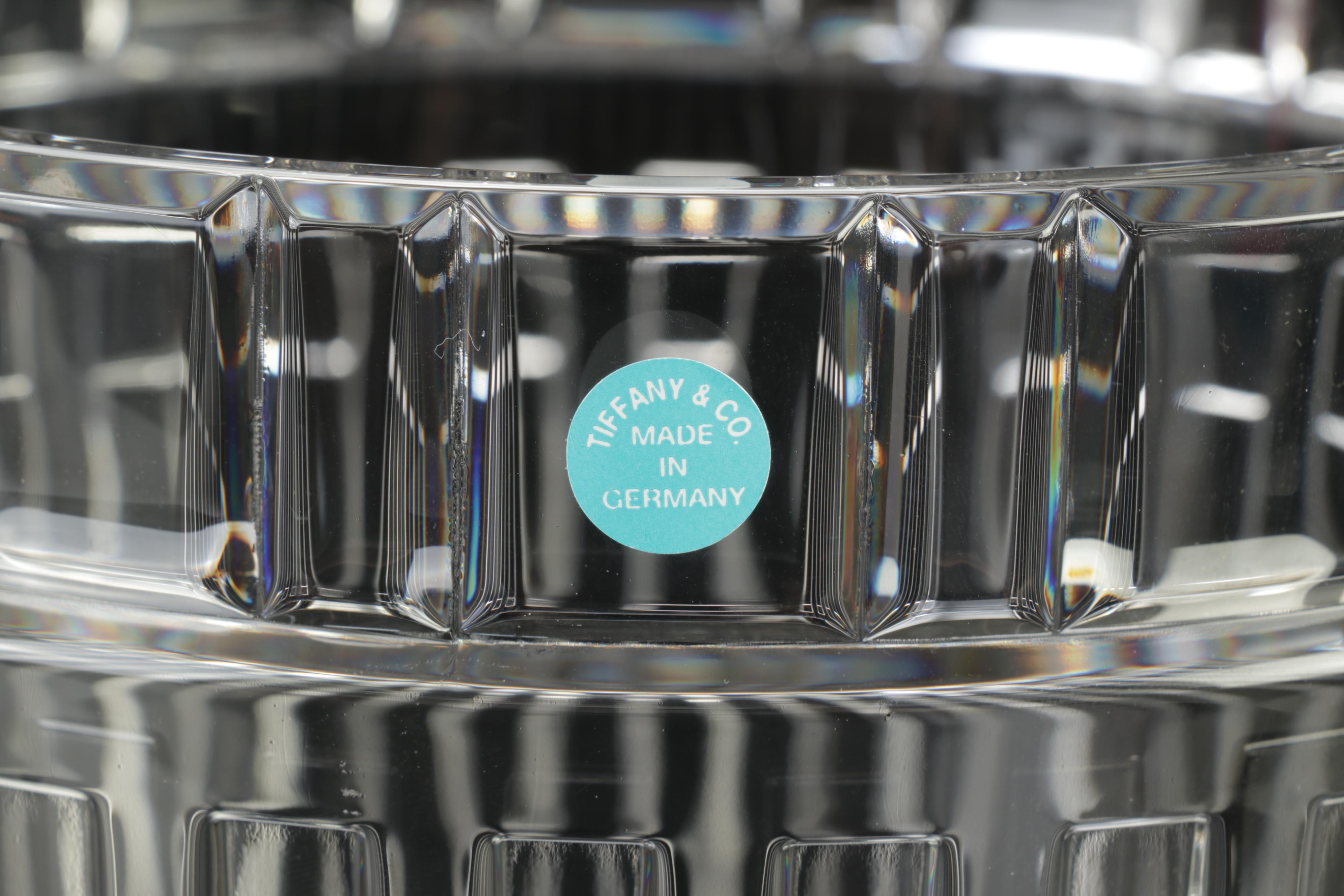 Tiffany & Co "Atlas" Crystal Champagne Bucket