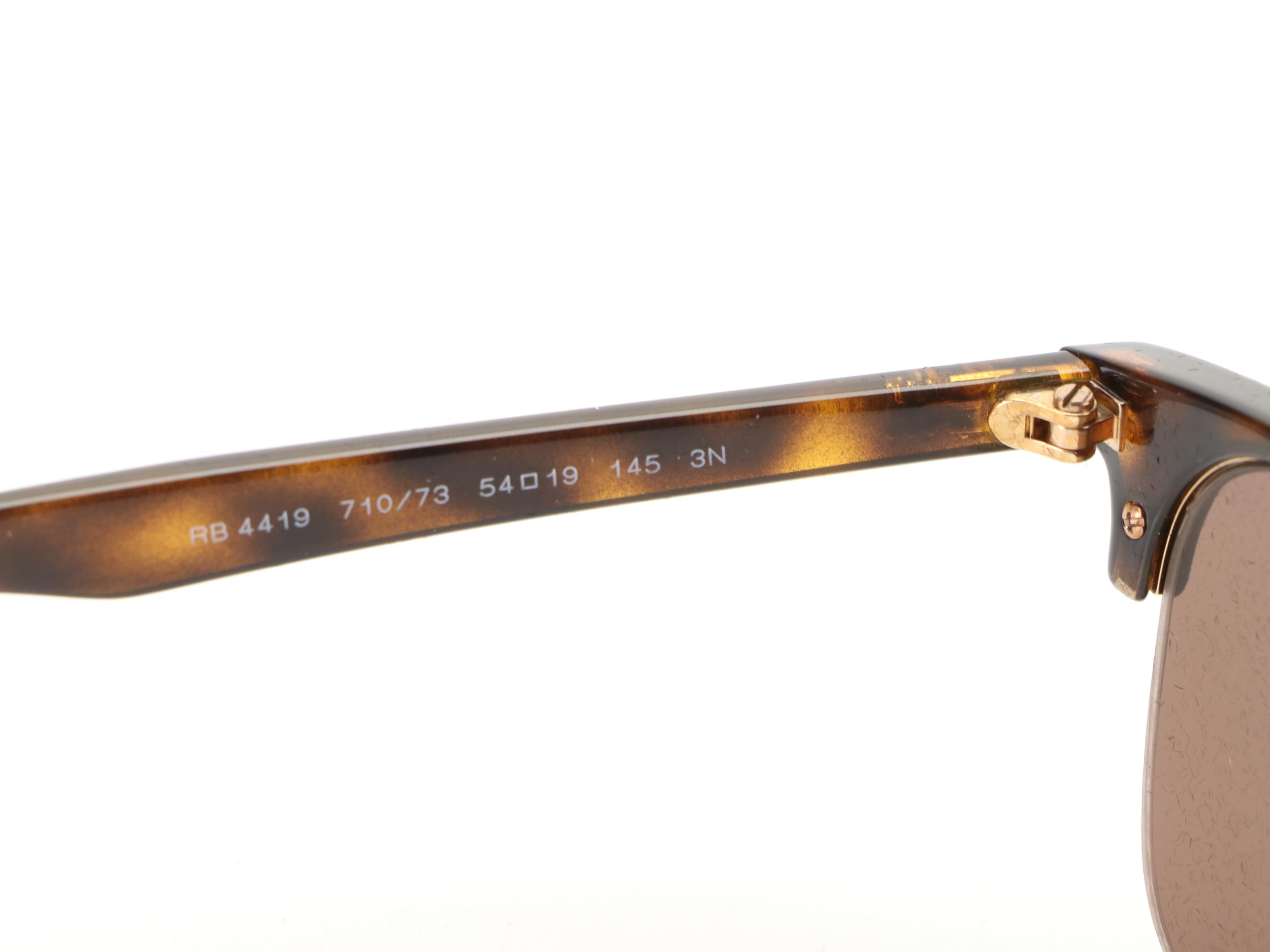 Ray-Ban RB4419 Semi-Rimless Sunglasses with Case and Box