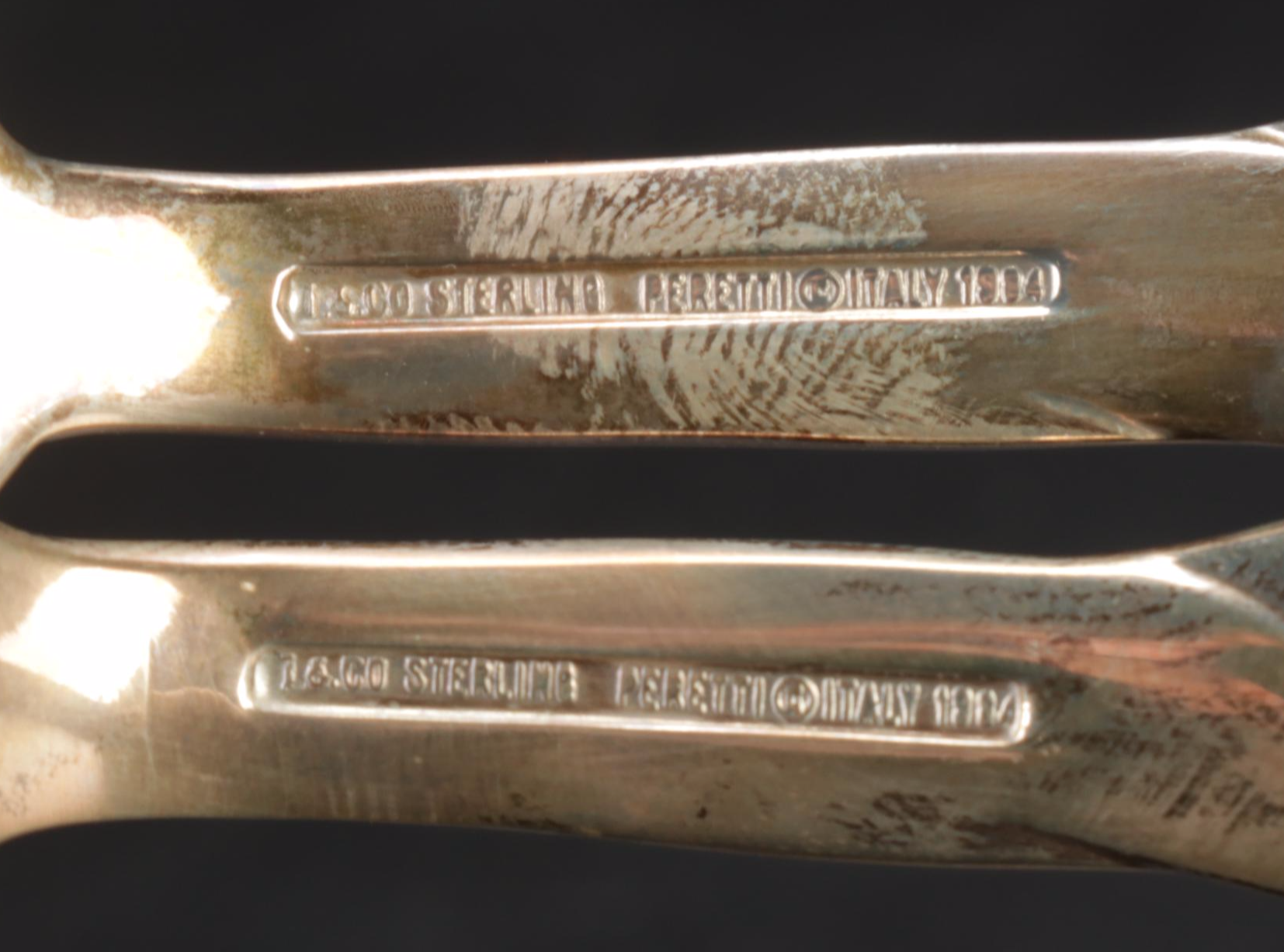 Elsa Peretti Tiffany & Co. Sterling Silver "Padova" Baby Cup and Utensils