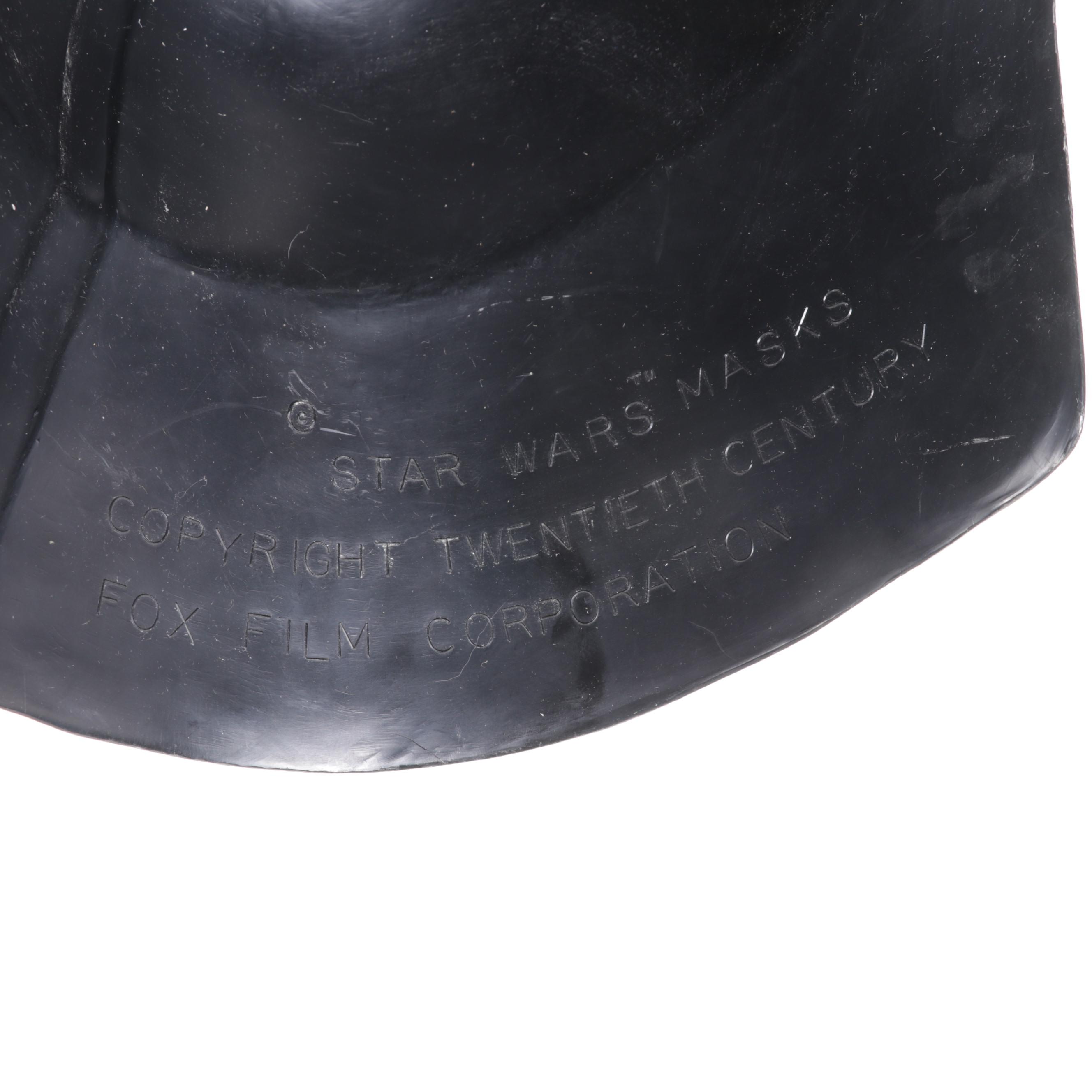 Star Wars Darth Vader Mask and Helmet Designed by Don Post Studios, 1970s