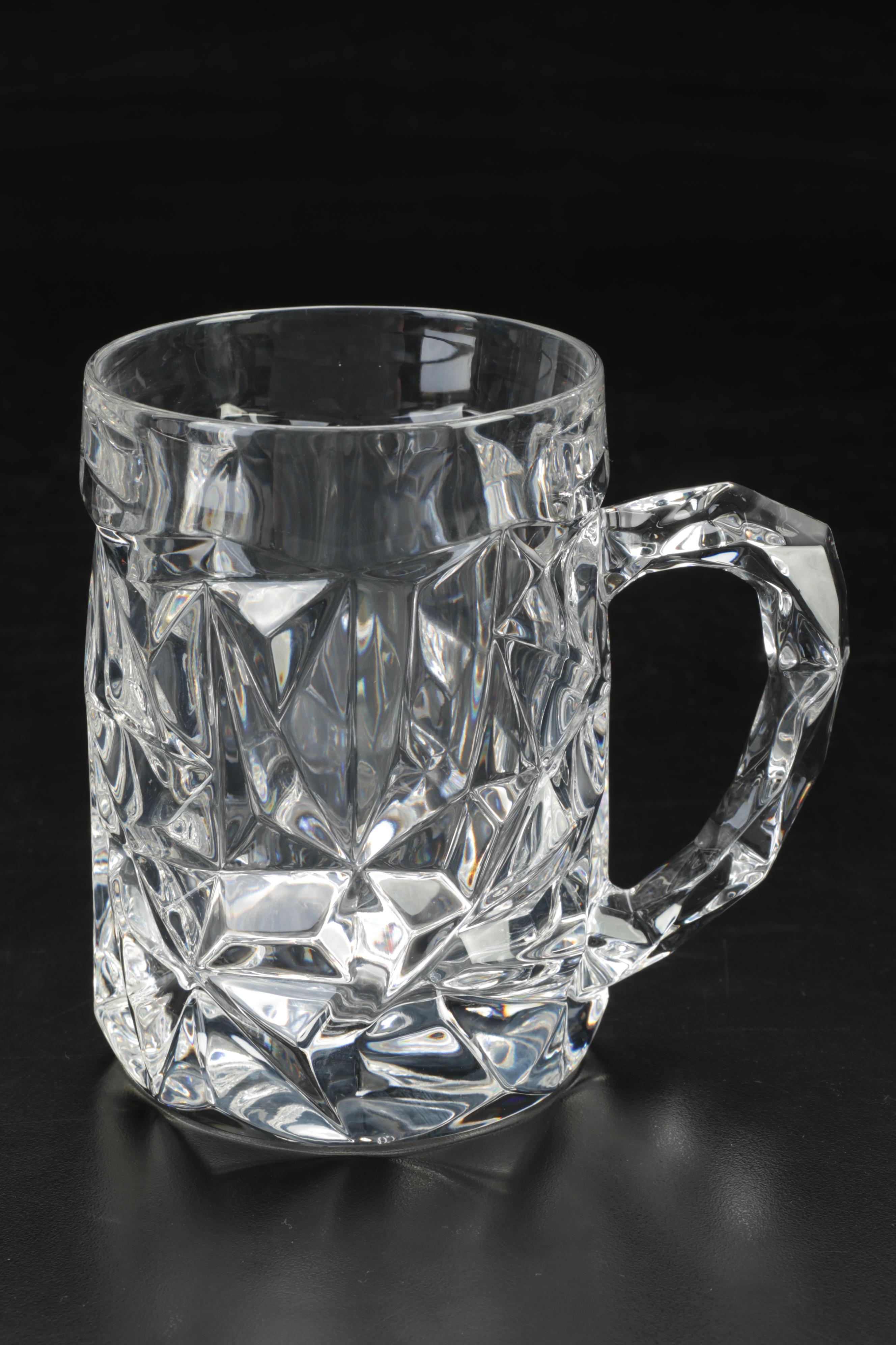 Tiffany & Co. Crystal "Rock Cut" Beer Mugs