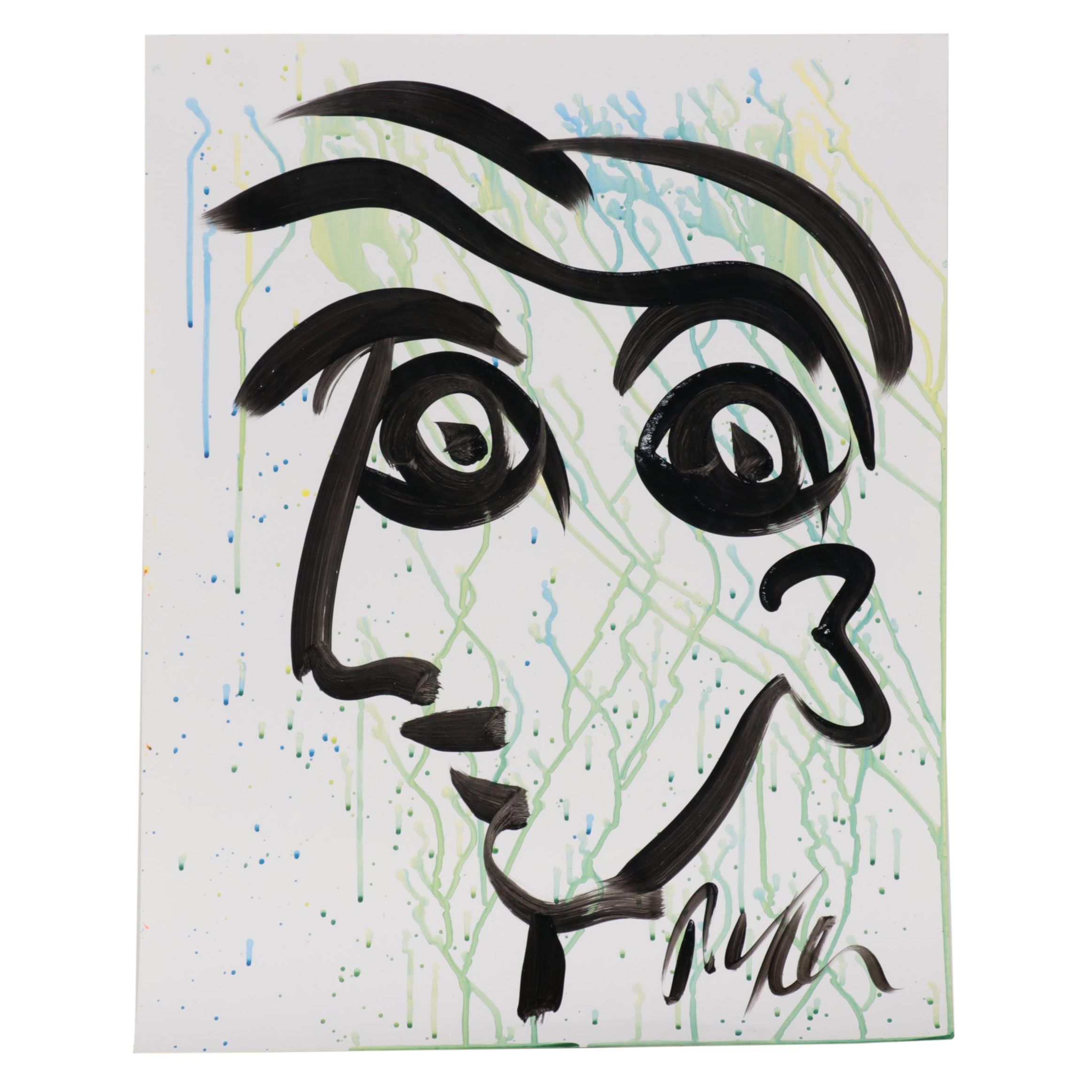 Peter Keil Abstract Acrylic Portrait