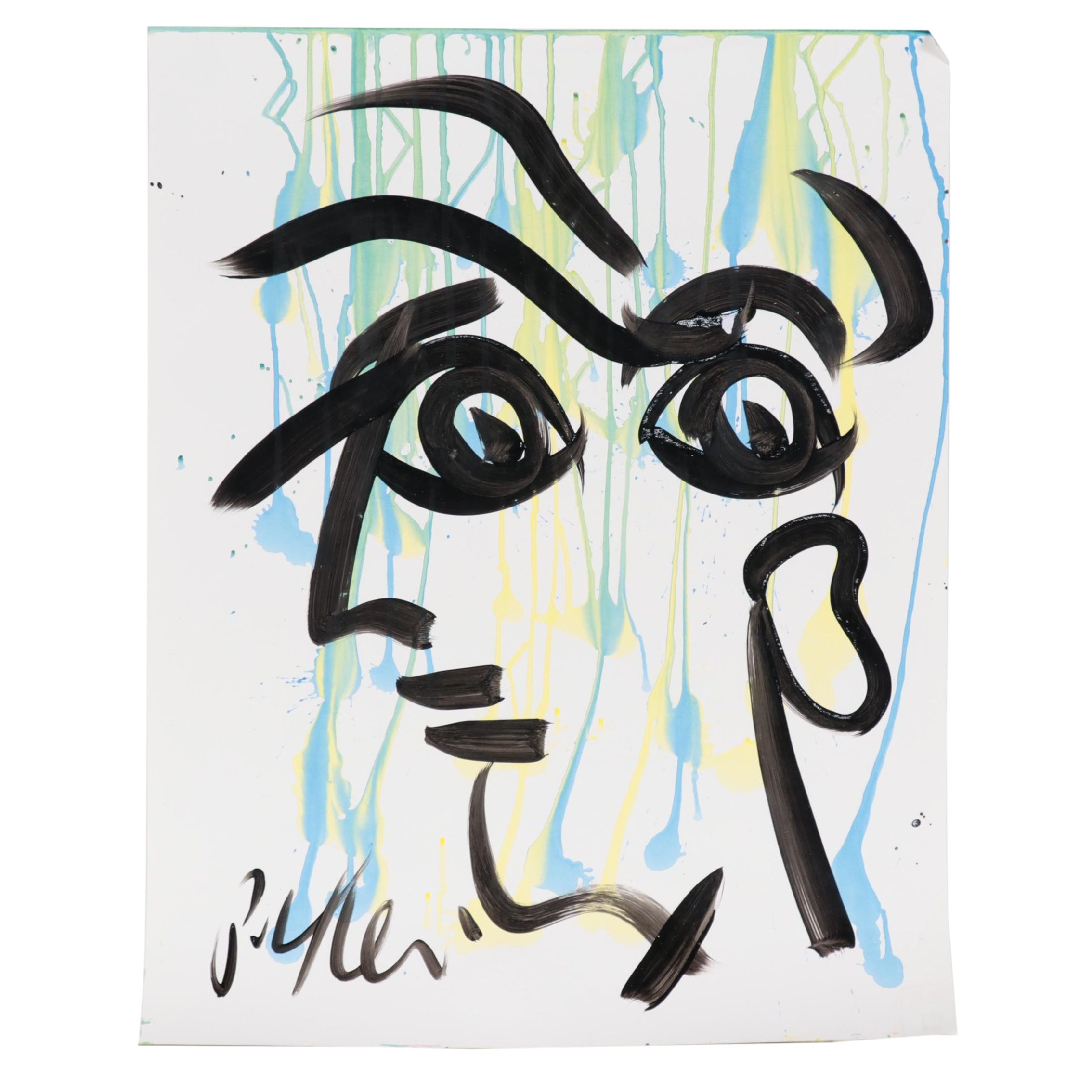 Peter Keil Abstract Acrylic Portrait