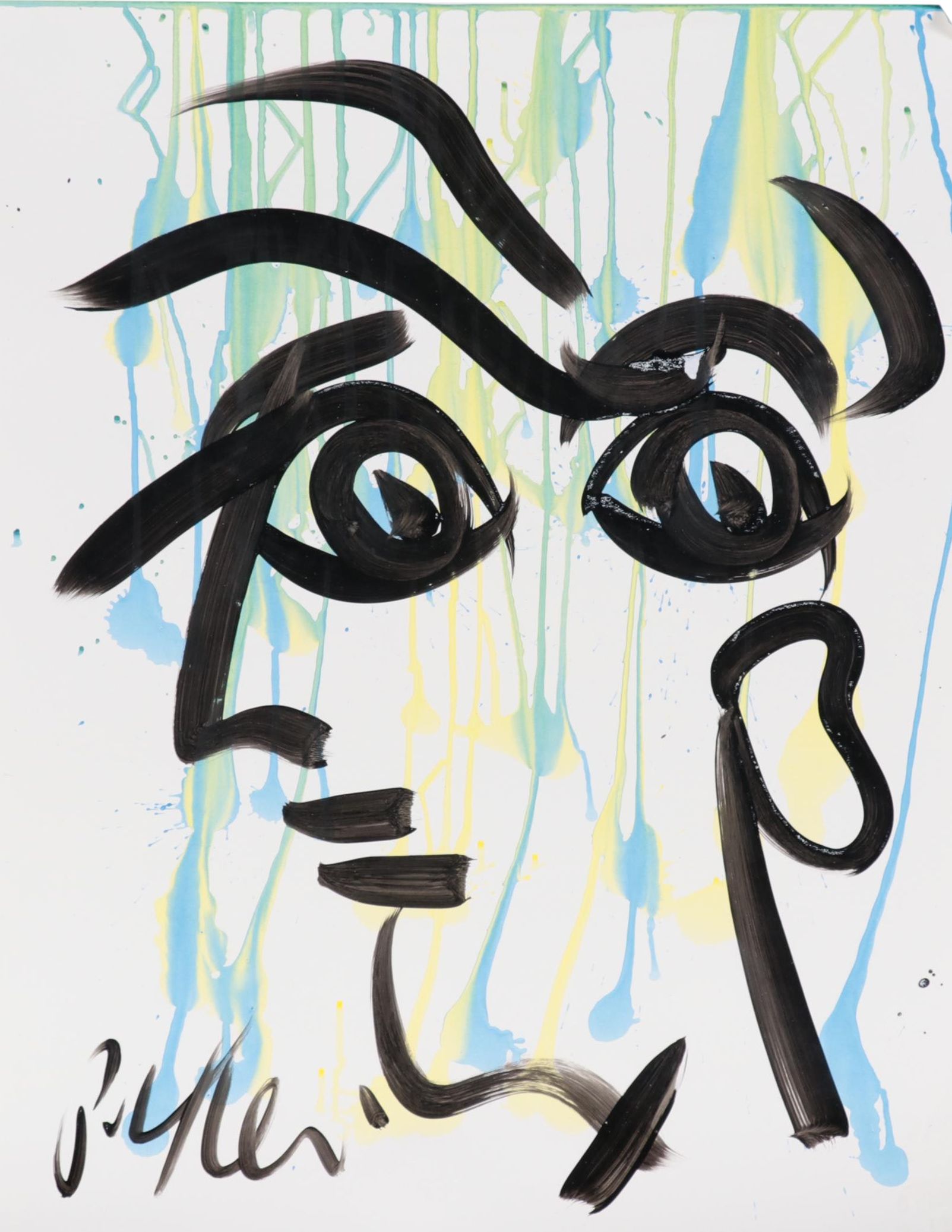 Peter Keil Abstract Acrylic Portrait