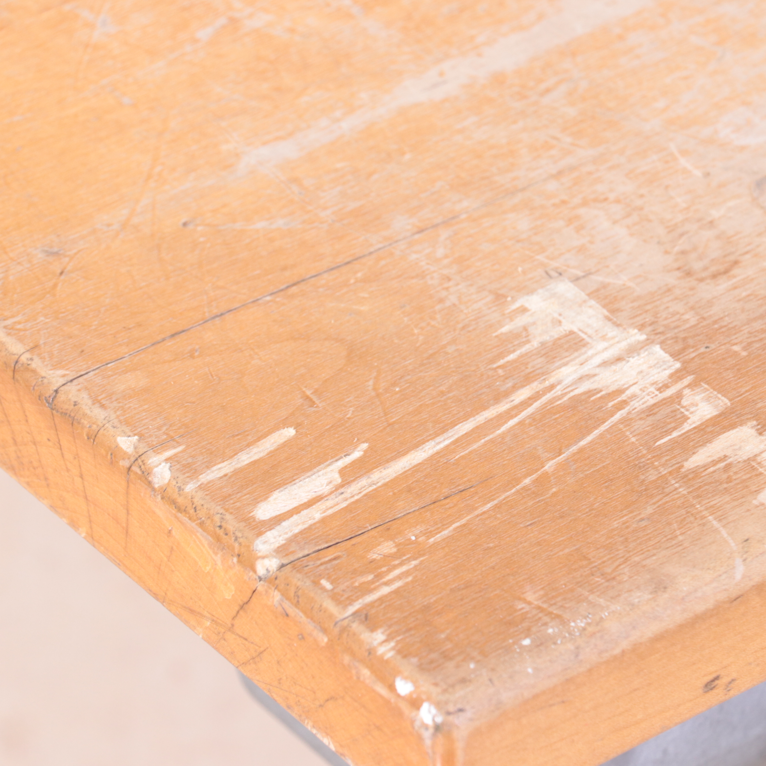 Three Metal and Wood Commercial Benches