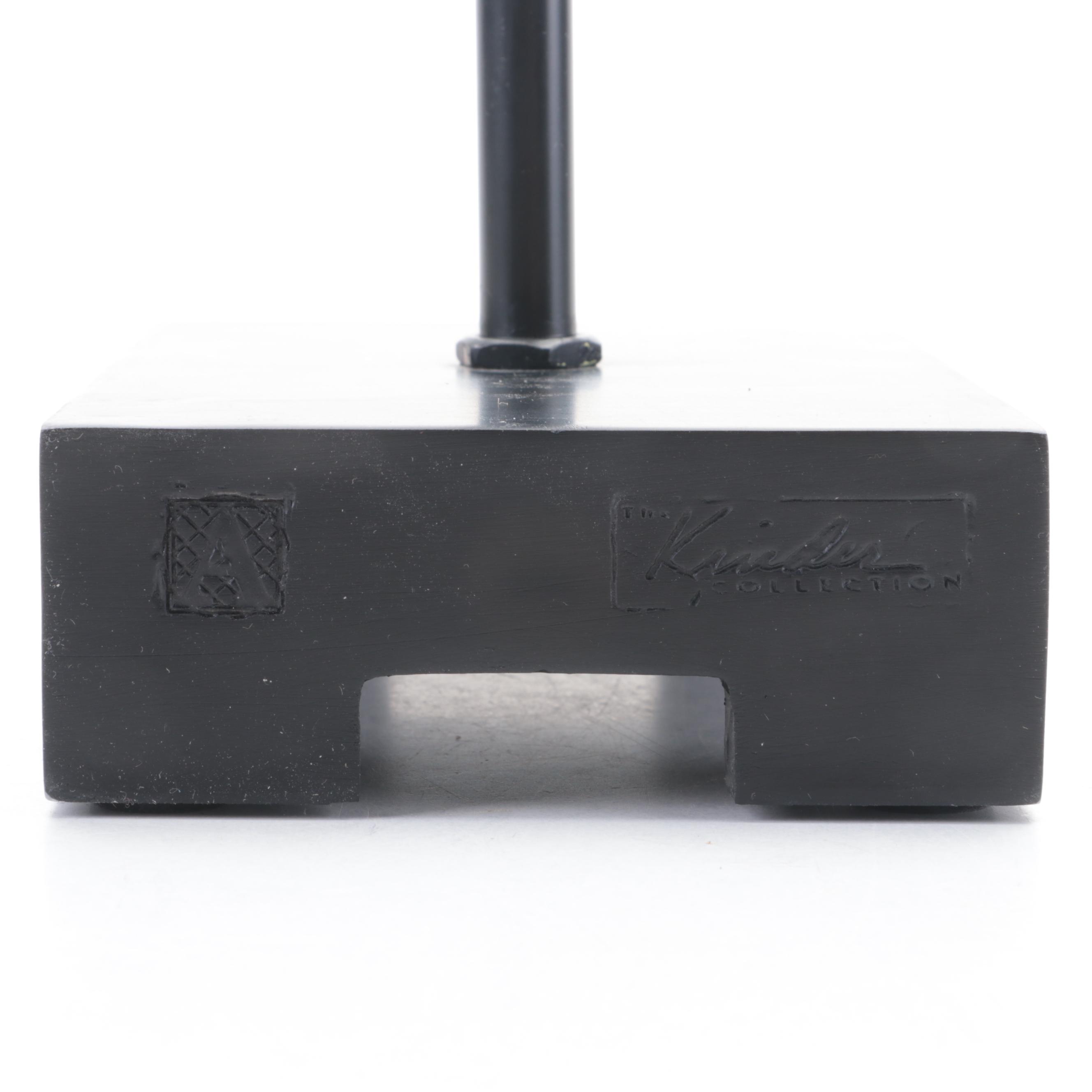 Carved Wood Fish Sculpture on Base