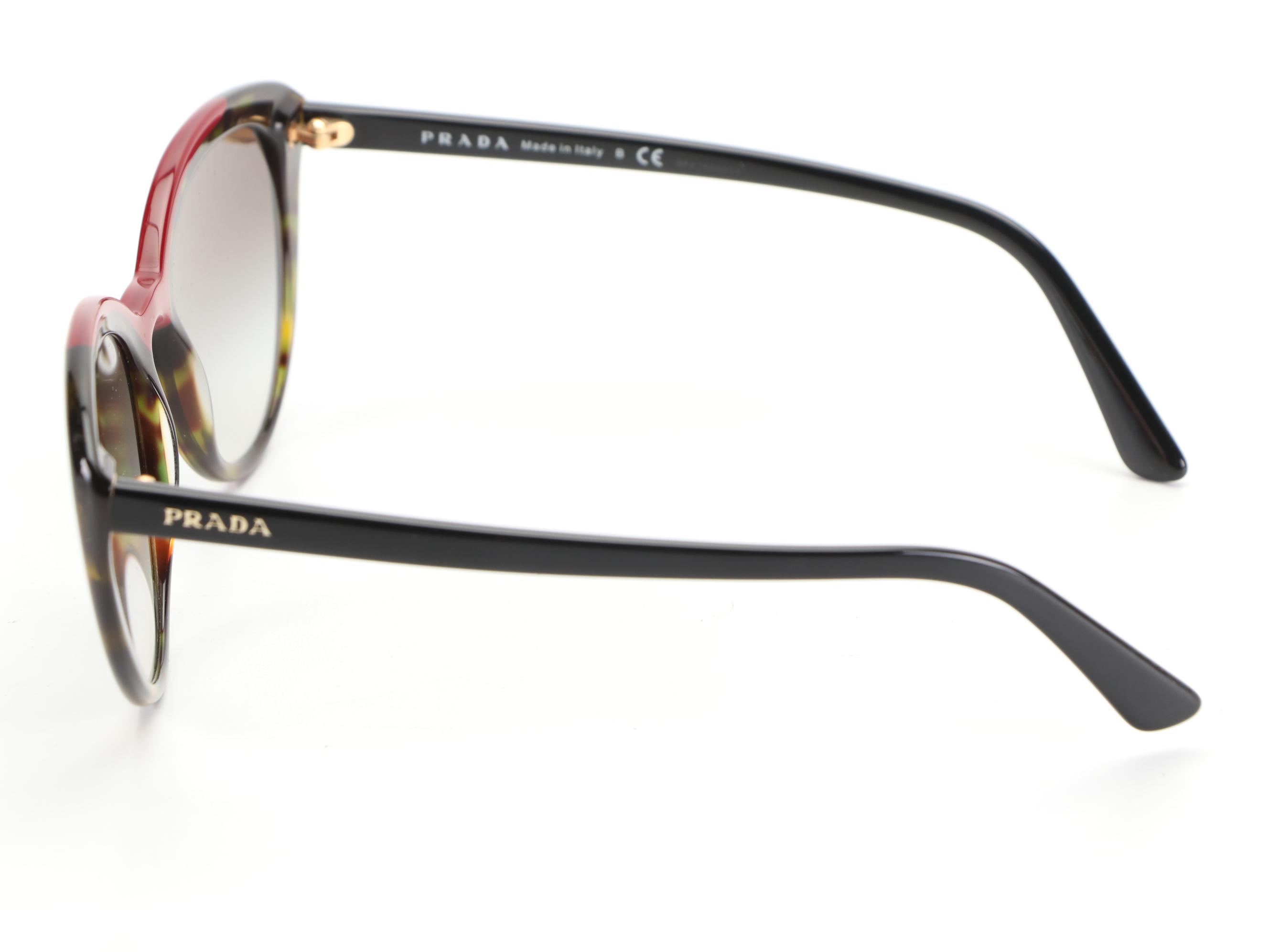 Prada SPR02V Modified Cat Eye Sunglasses with Case