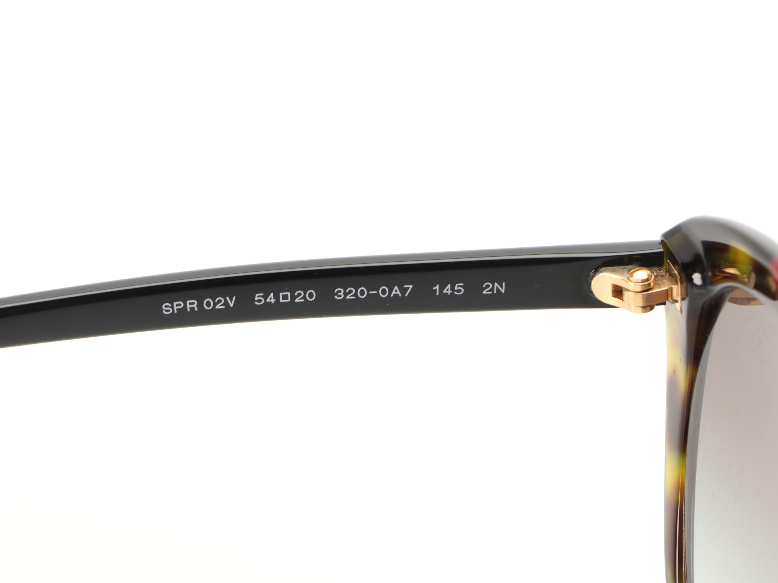 Prada SPR02V Modified Cat Eye Sunglasses with Case