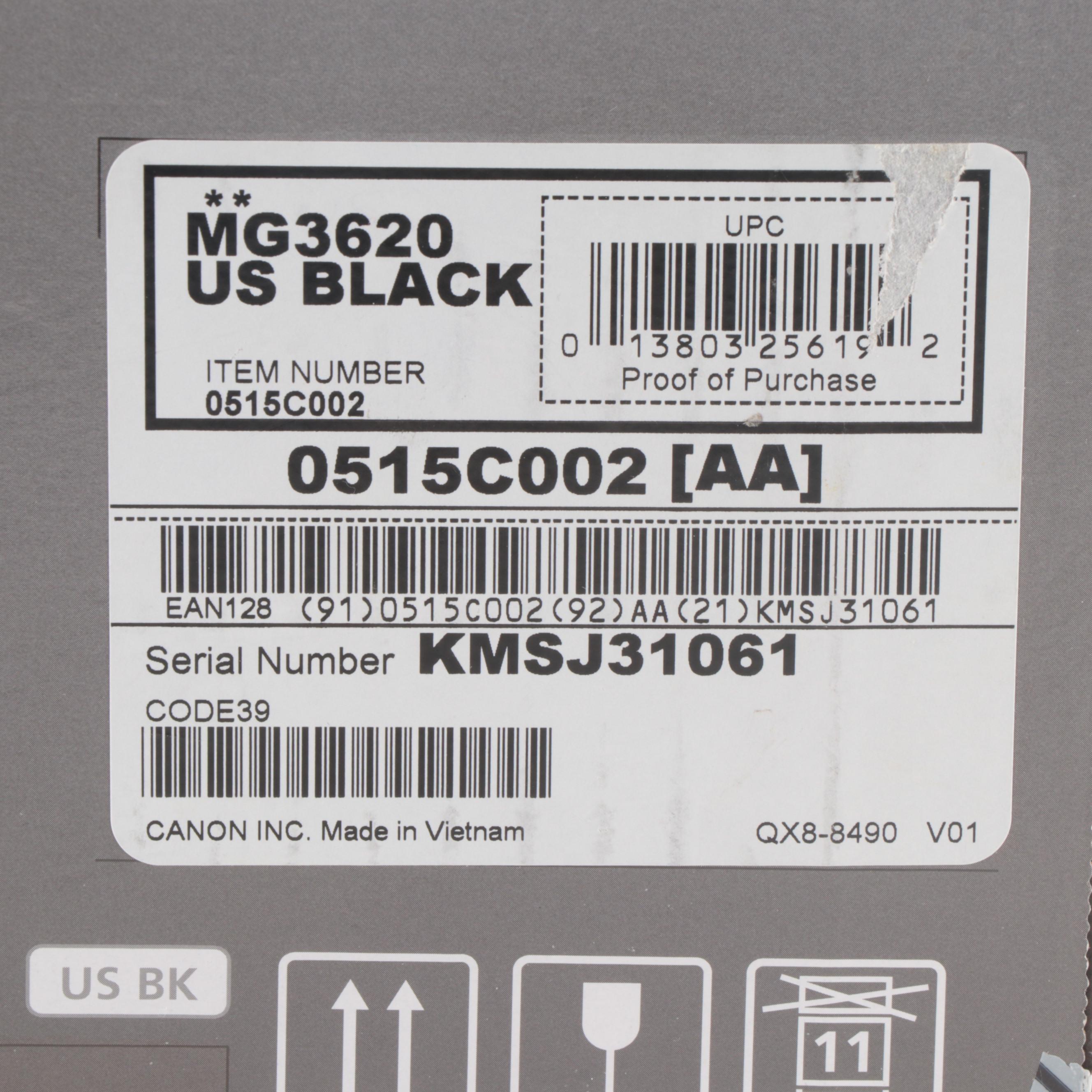 Canon Pixma MG3620 Wireless All-In-One Printer