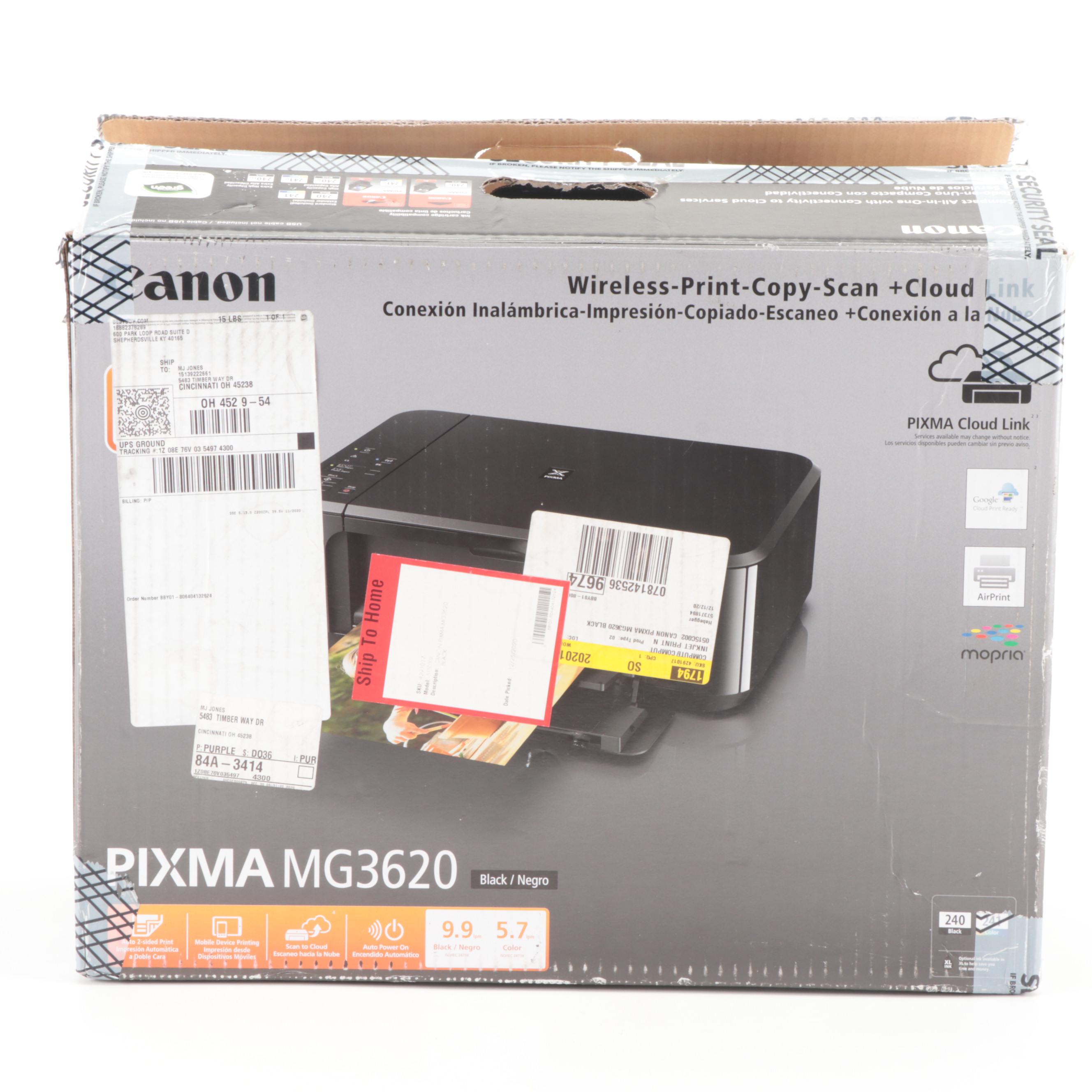 Canon Pixma MG3620 Wireless All-In-One Printer