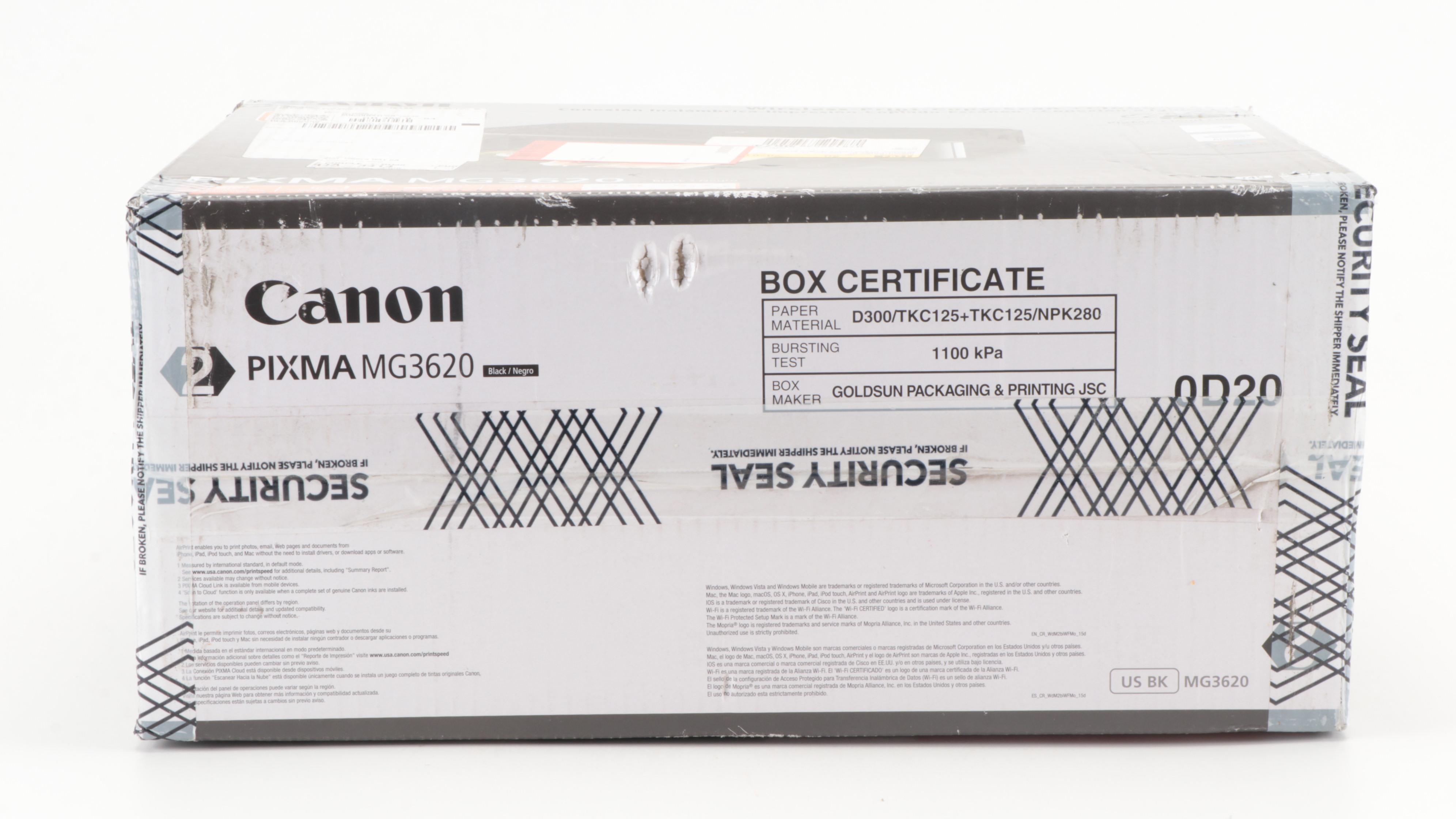 Canon Pixma MG3620 Wireless All-In-One Printer