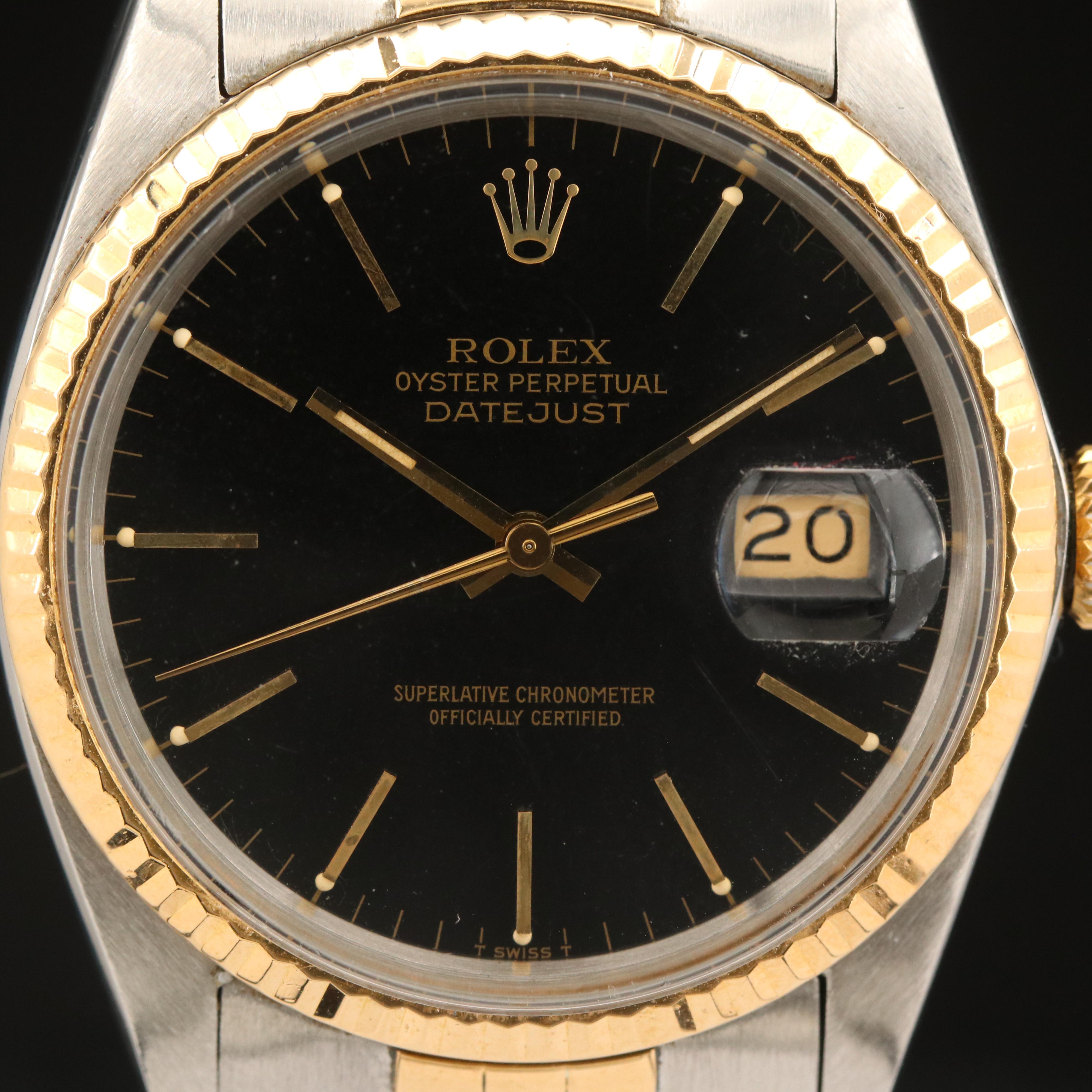 Rolex Oyster Perpetual Datejust Two-Tone Watch