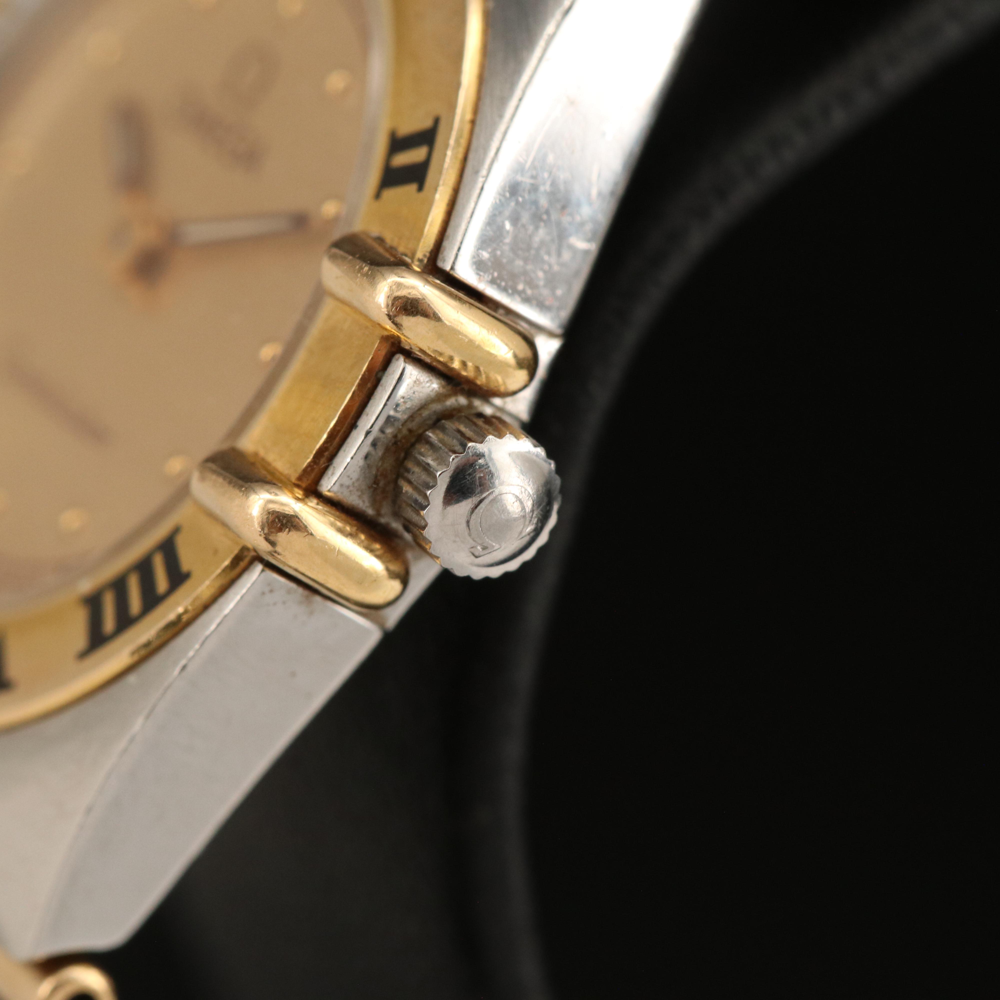 Omega Constellation 18K and Stainless Steel Quartz Watch