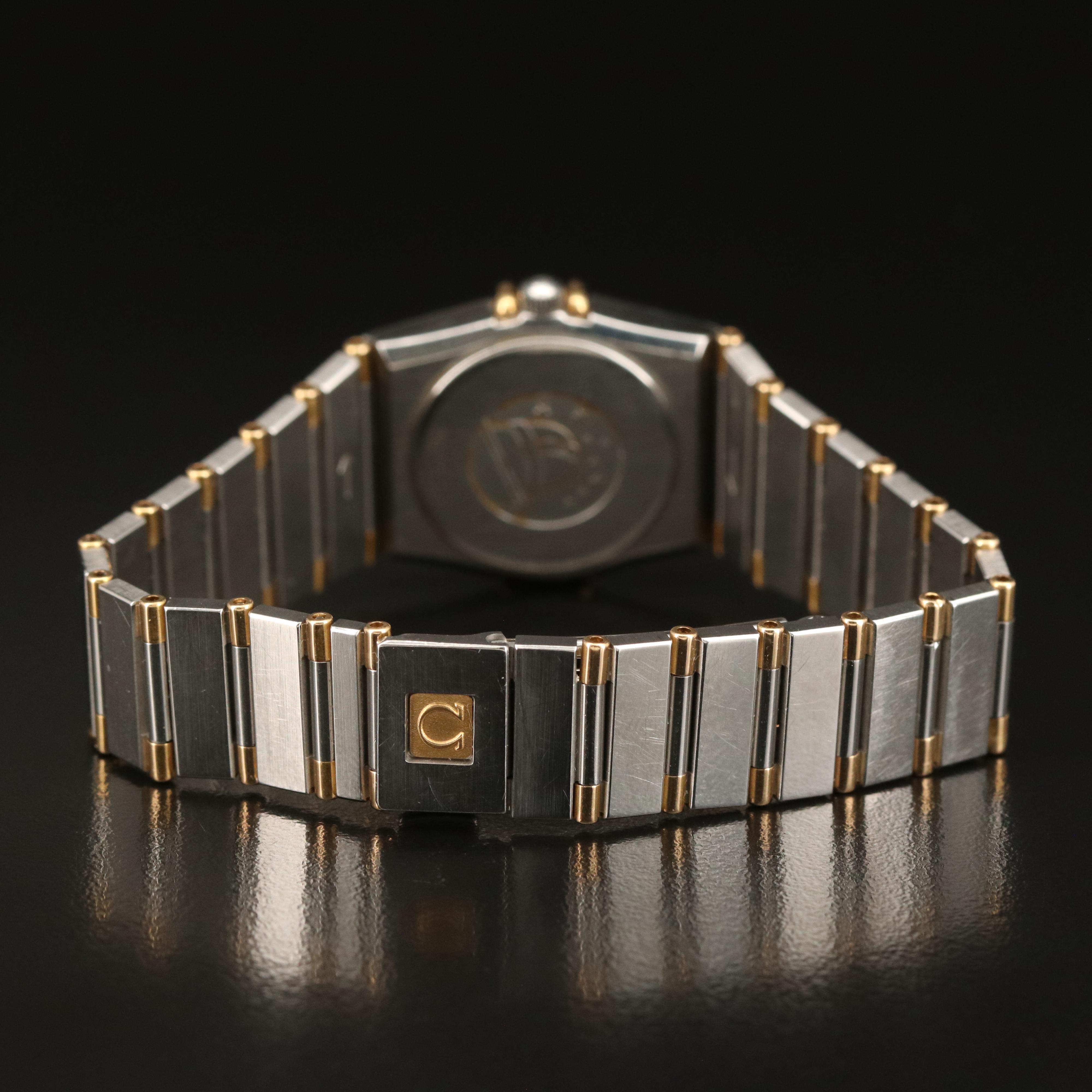 Omega Constellation 18K and Stainless Steel Quartz Watch