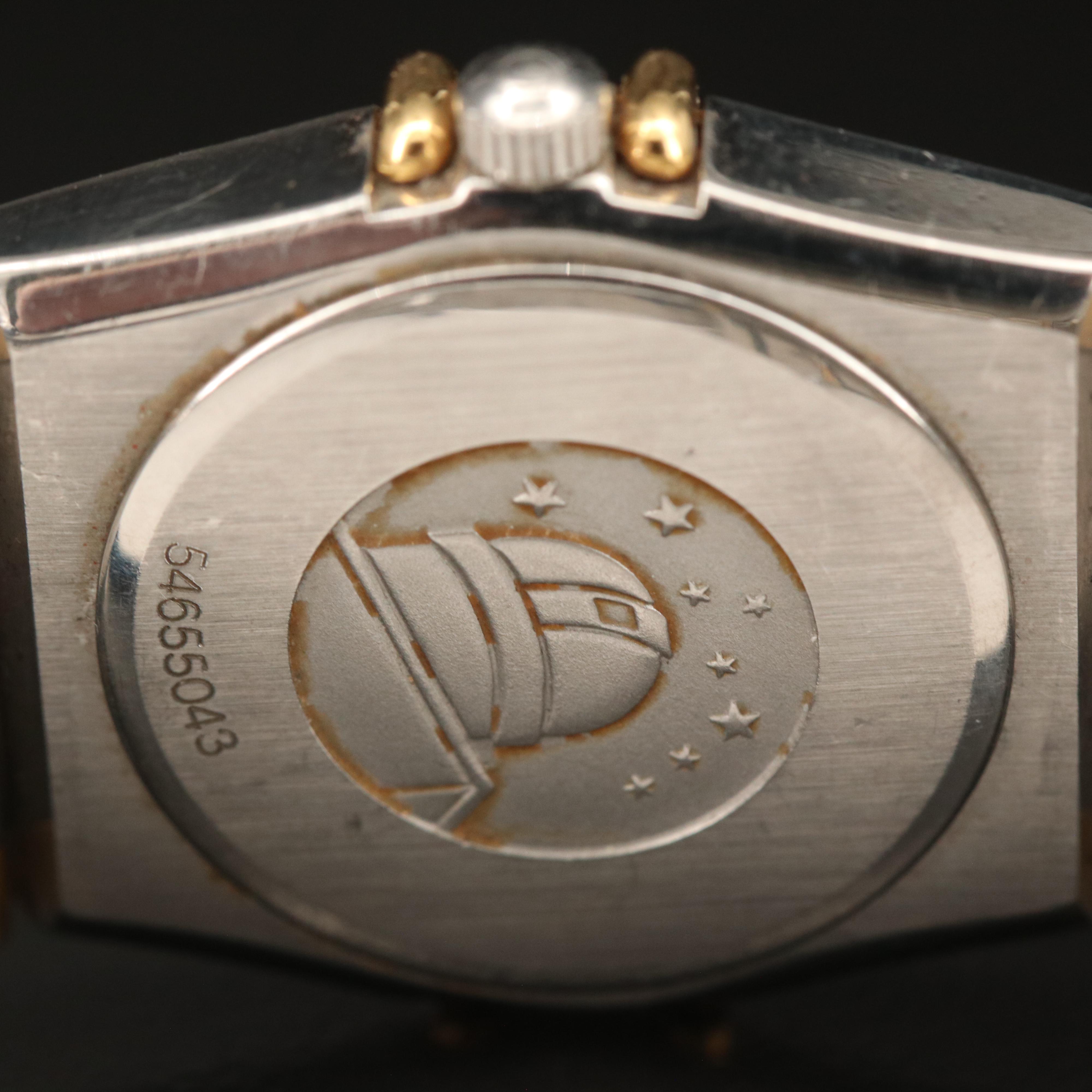 Omega Constellation 18K and Stainless Steel Quartz Watch